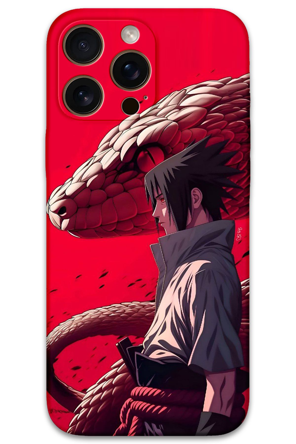 Gramaphone iPhone 16 Pro Uyumlu Anime Desenli Telefon Kılıfı + Ekran Koruyucu - 5746