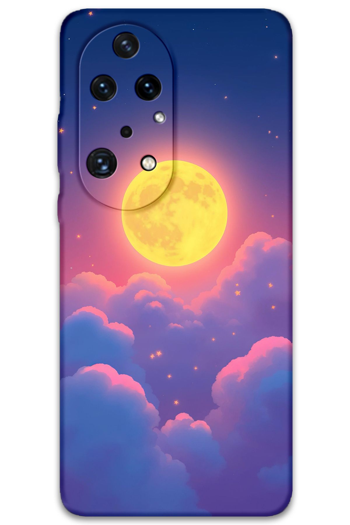 Gramaphone Huawei P50 Pro Uyumlu Uzay Desenli Telefon Kılıfı + Ekran Koruyucu - 5869