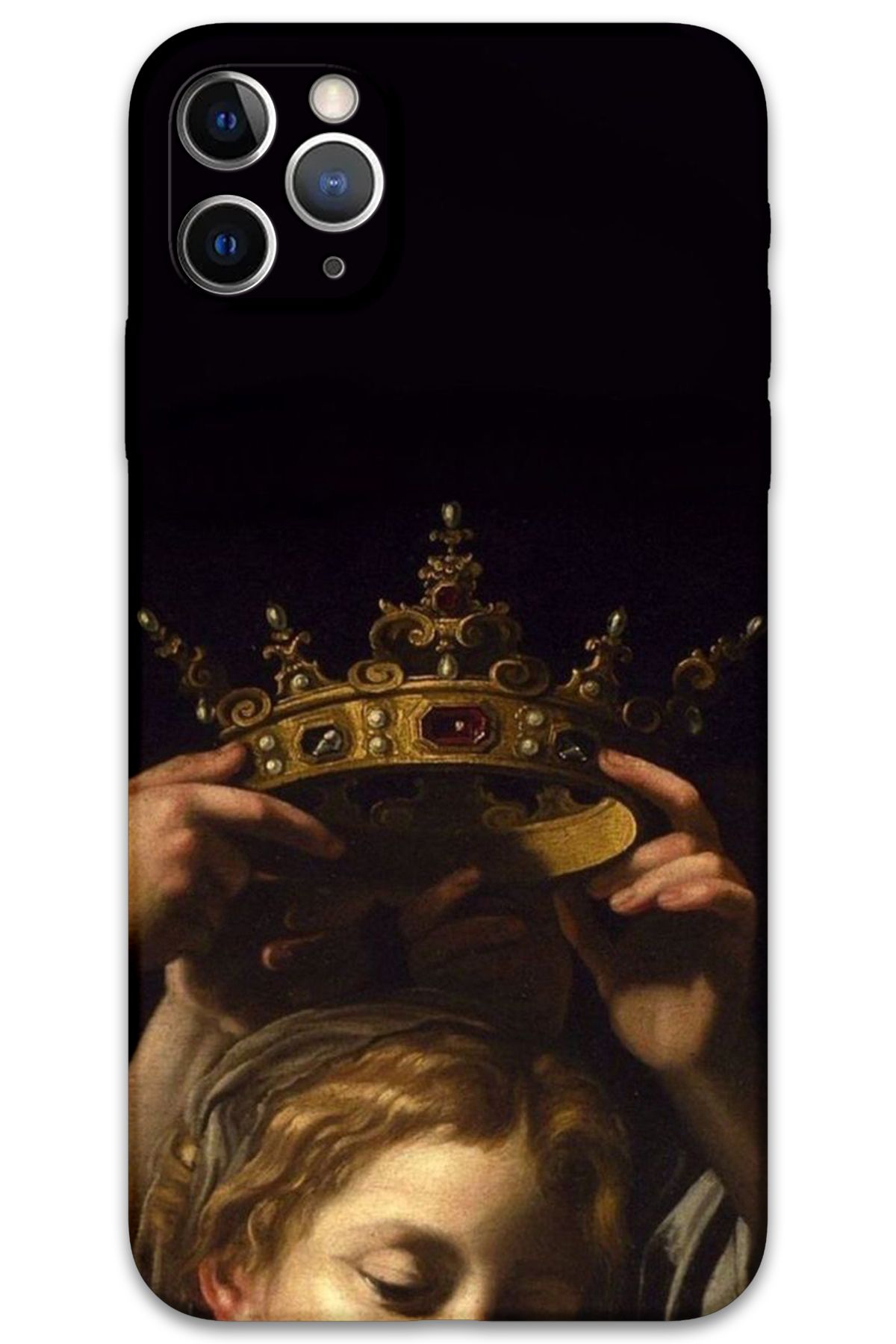Gramaphone iPhone 11 Pro Uyumlu Retro Desenli Telefon Kılıfı + Ekran Koruyucu - 5833