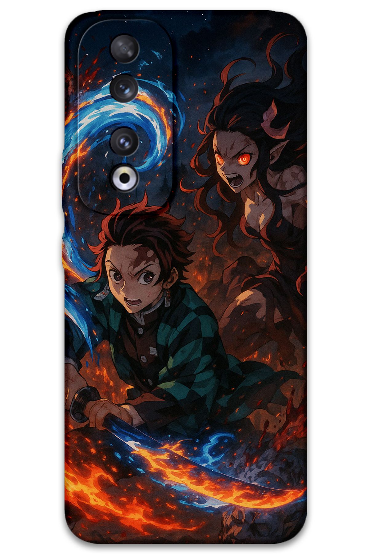 Gramaphone Huawei Honor 90 Uyumlu Anime Desenli Telefon Kılıfı + Ekran Koruyucu - 5745