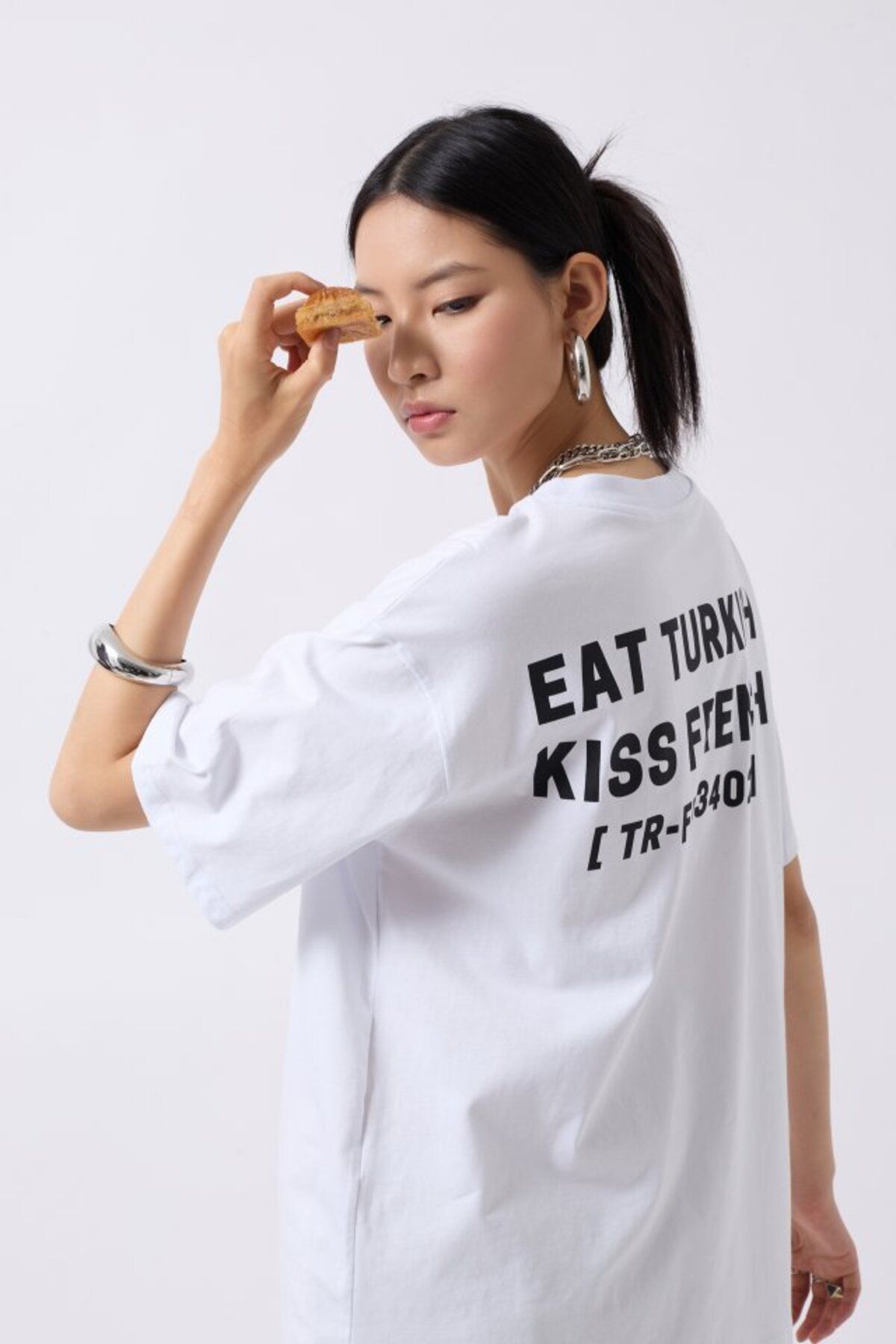civetta Turkish Sırt Baskılı Oversize T-Shirt