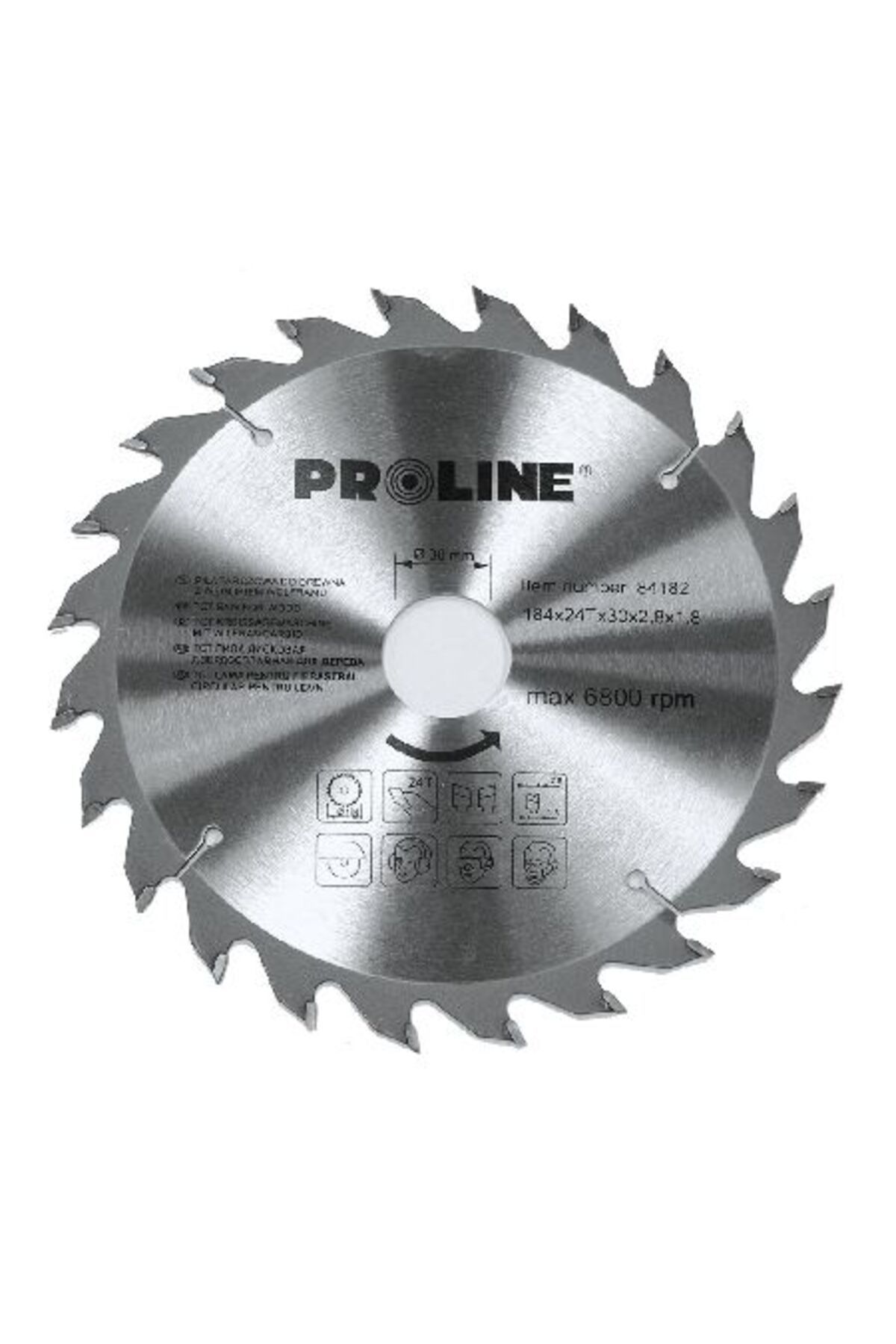 PROLINE Disc Circular Pentru Lemn Cu Dinti Vidia 205mm / 24d. - One Size