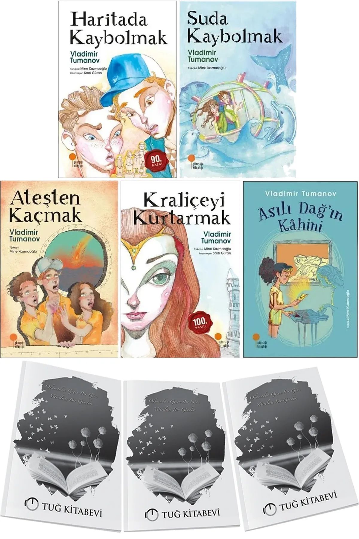 Günışığı Kitaplığı Haritada Kaybolmak-Suda Kaybolmak-Ateşten Kaçmak-Kraliçeyi Kurtarmak-Asılı Dağ'ın Kahini + Hediye