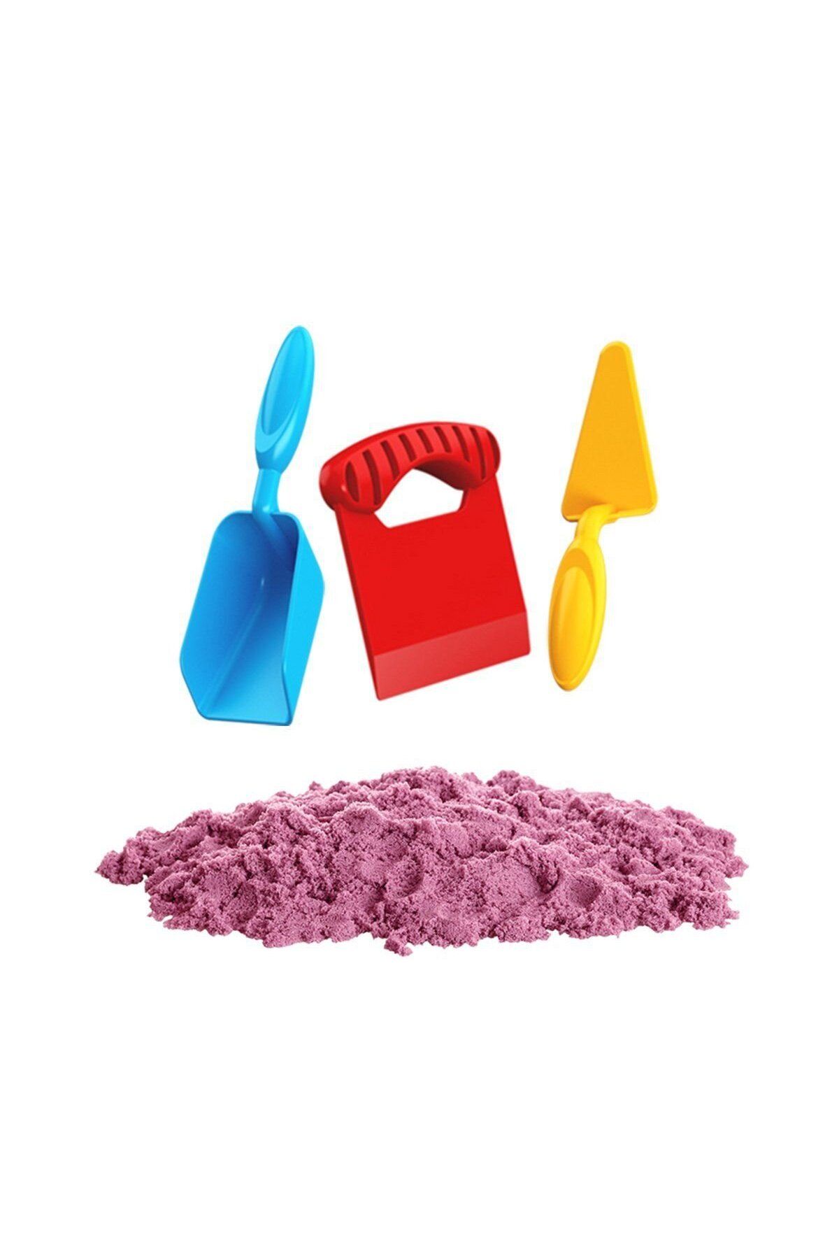 swilex 03693 , Aksesuarlı Pembe Kinetik Oyun Kumu 1000 gr