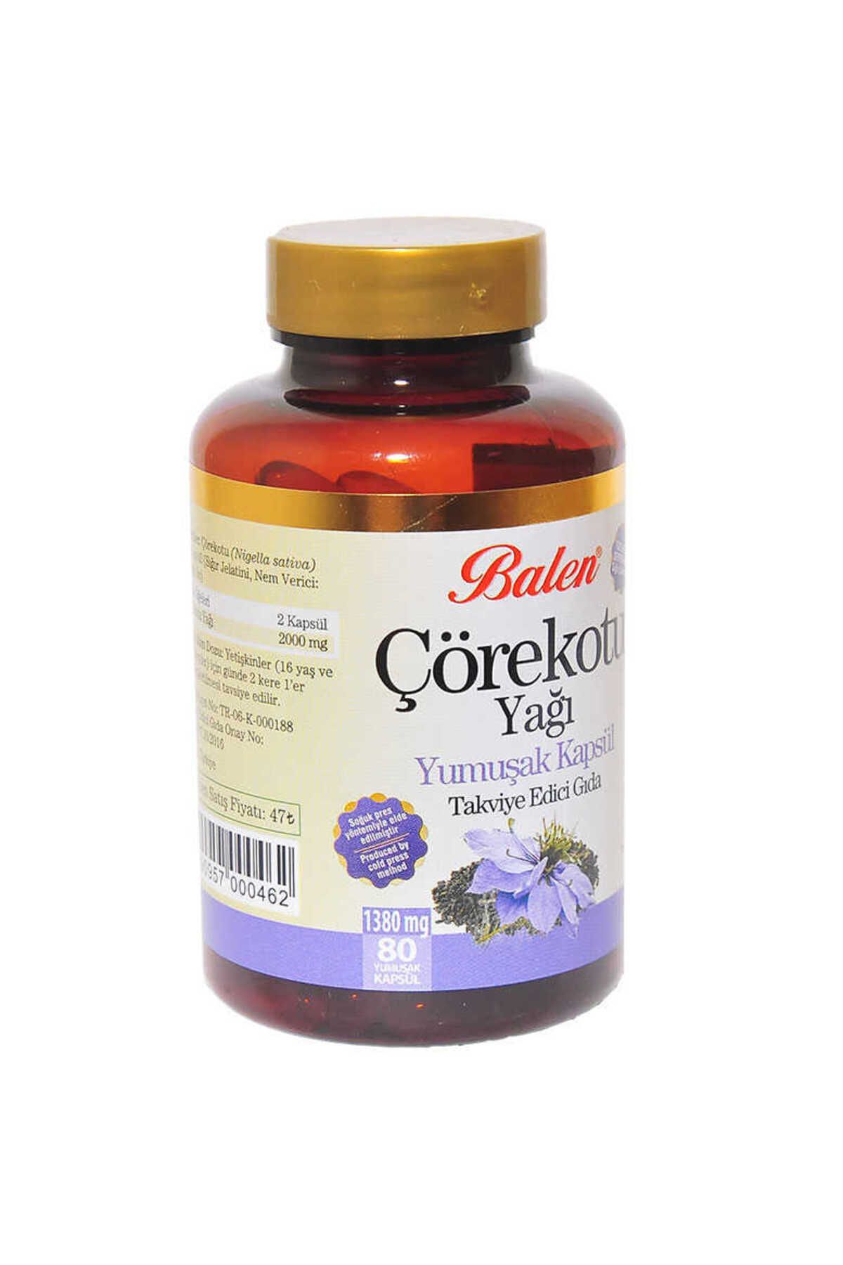 swilex Çörek Otu Yağı 1380 Mg Yumuşak 80 Kapsül