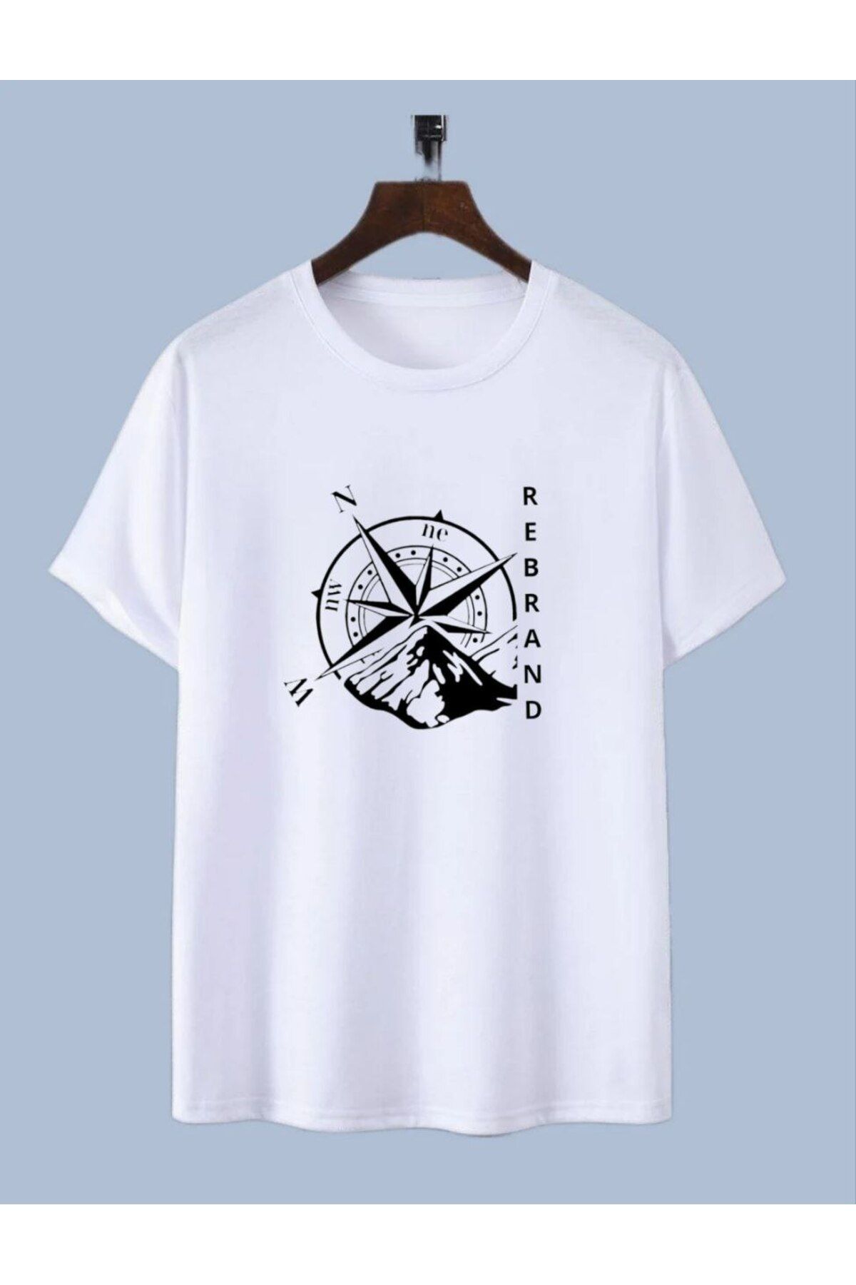 REBRAND Baskılı T-shirt spor Unisex Oversize