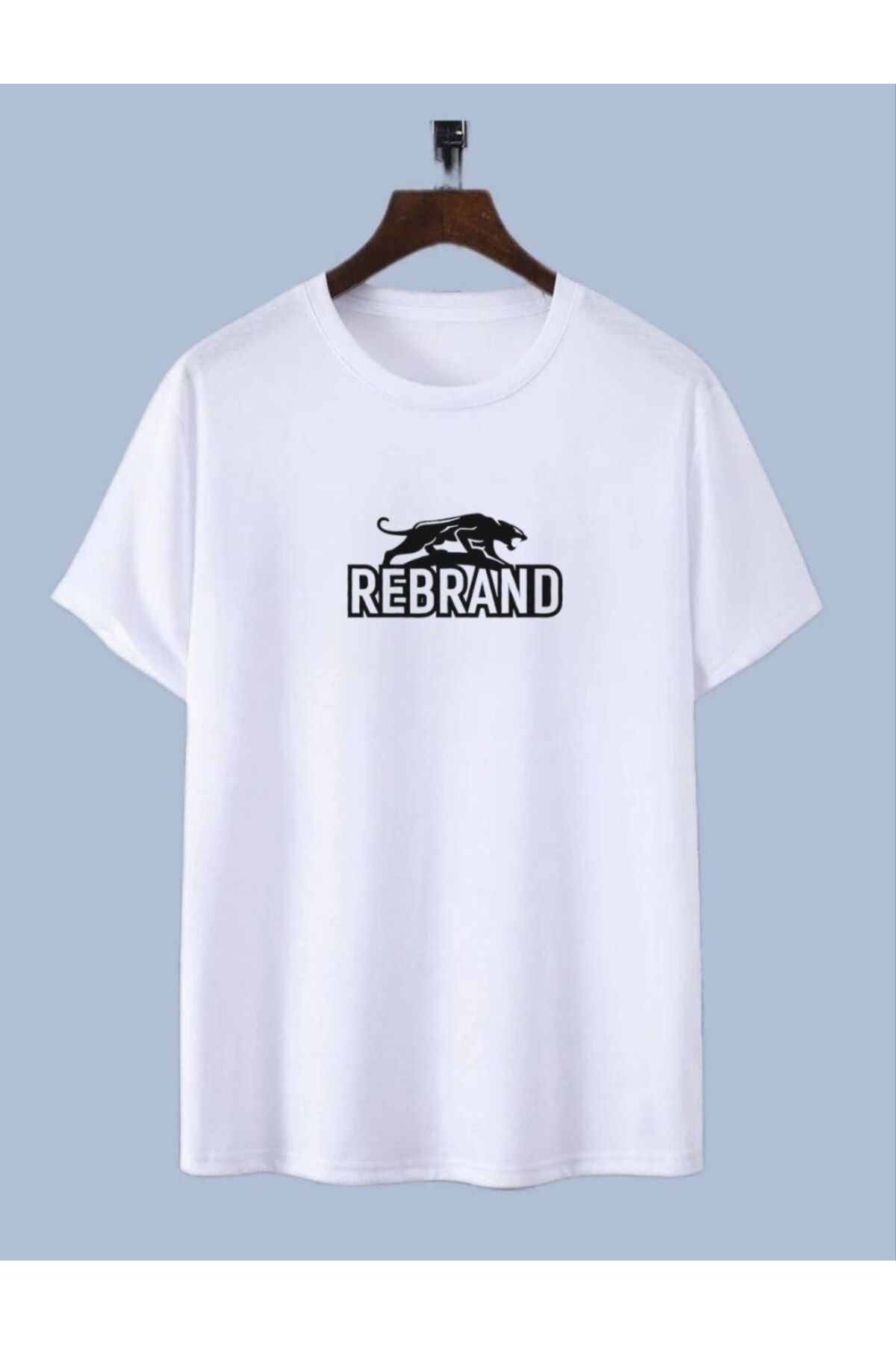 REBRAND Baskılı T-shirt spor Unisex Oversize