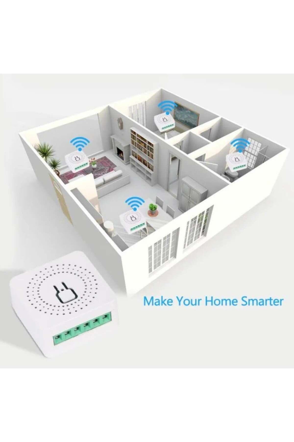 iUni-Spínač, DS2 Wifi chytré relé, Wifi, 16A, Smart Life / Tuya aplikace, programovatelný, hlasové ovládání 8