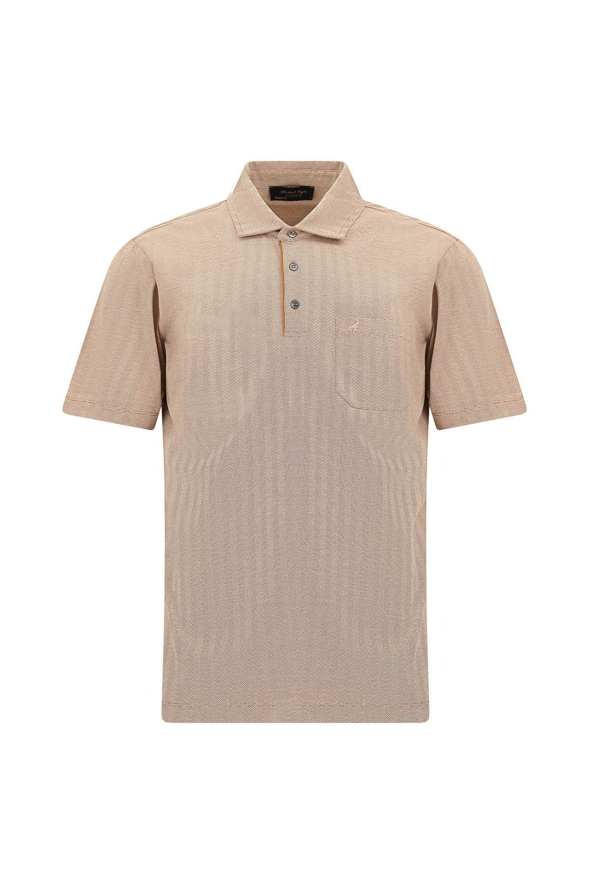 کیگیلی تی‌شرت یقه پولو سایز معمولی، نخی، جیب‌دار و طرح مرسریزه