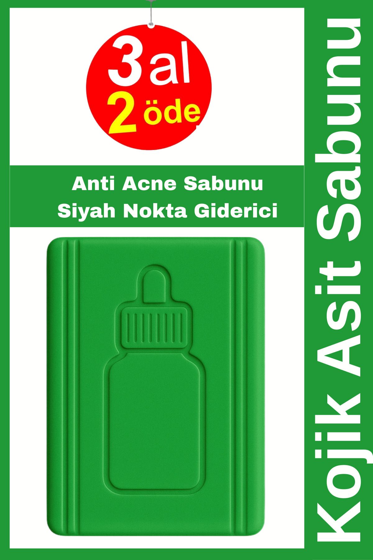 EpiRelax Anti Acne Sabunu 3x Acne Serumu Siyah Nokta Karşıtı Temizleme Barı Doğal Formül Acne