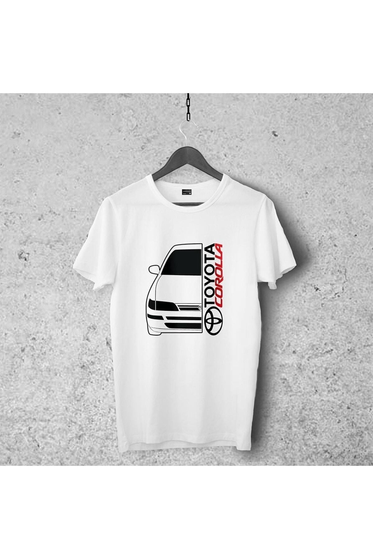 Pisa Art Toyota Corolla Tasarımlı Tshirt 1, Unisex Premium Çatlama Solma Yapmaz , Otomobil