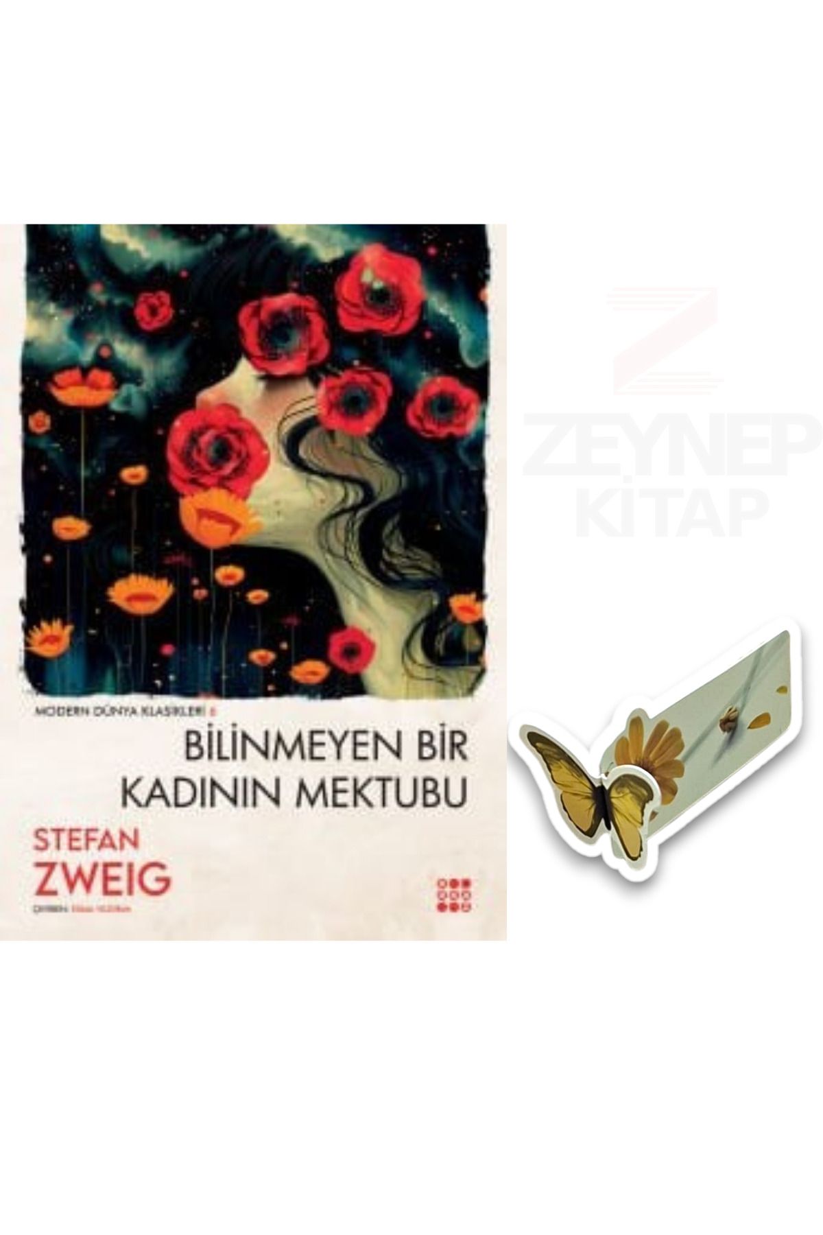 Dokuz Yayınları Bilinmeyen Bir Kadının Mektubu (Özel Tasarım Hareketli Kelebek Ayraç Hediye)