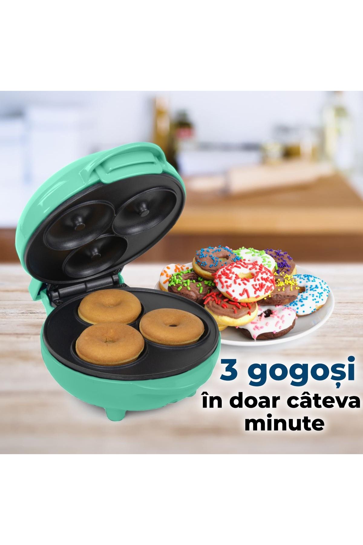 Bukate-Mini Donut Maker, Bukate®, Non-Stick Plates 3