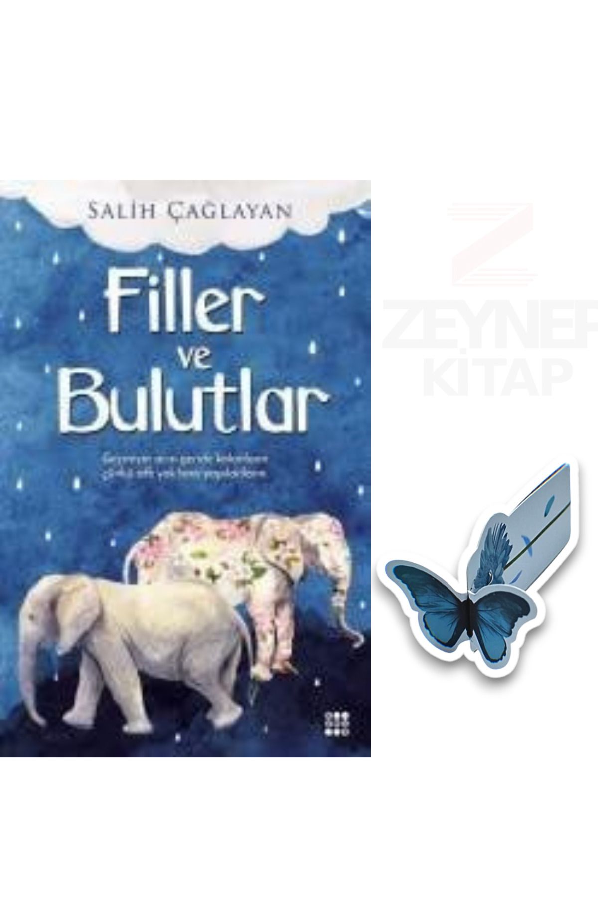 Dokuz Yayınları Filler ve Bulutlar (Özel Tasarım Hareketli Kelebek Ayraç Hediye)