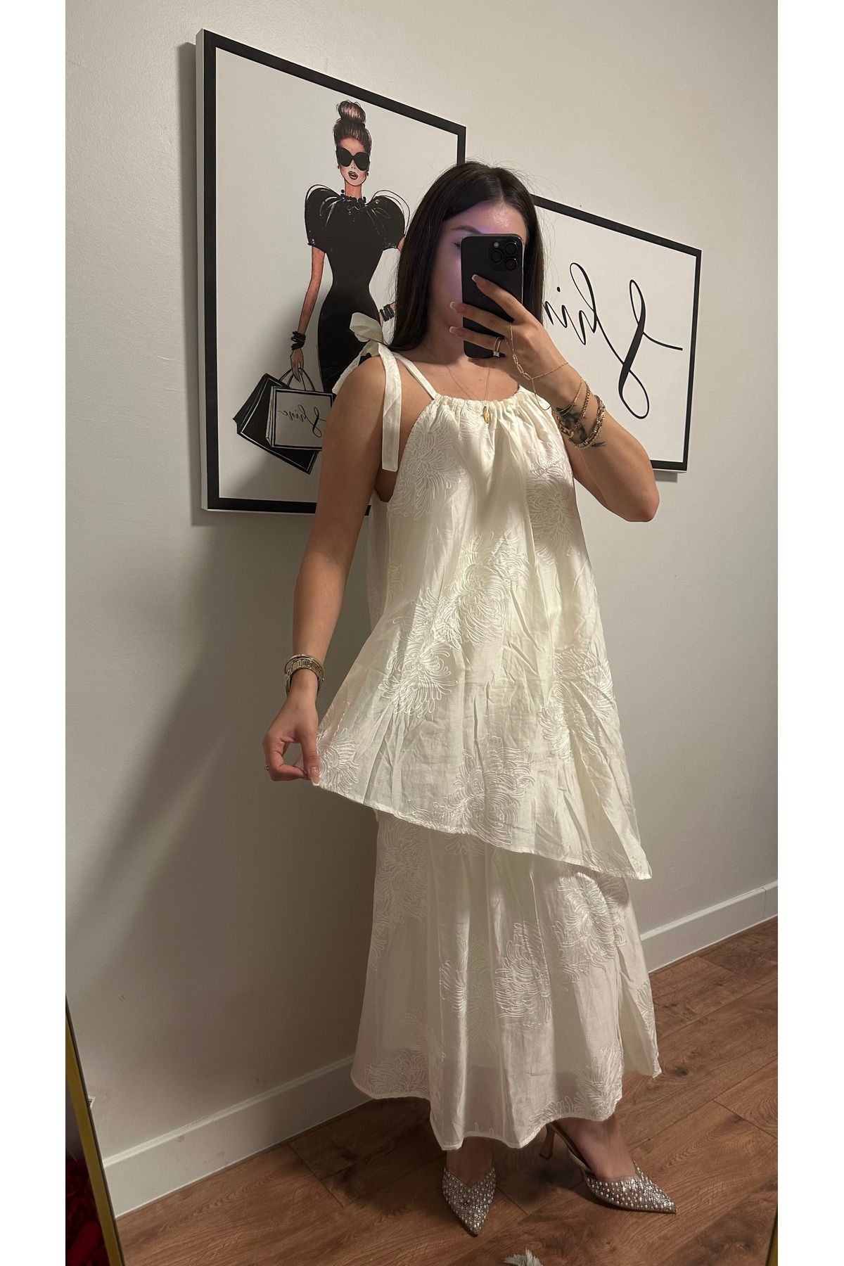 Nihanello Butik Bluz etek uçuş uçuş takım