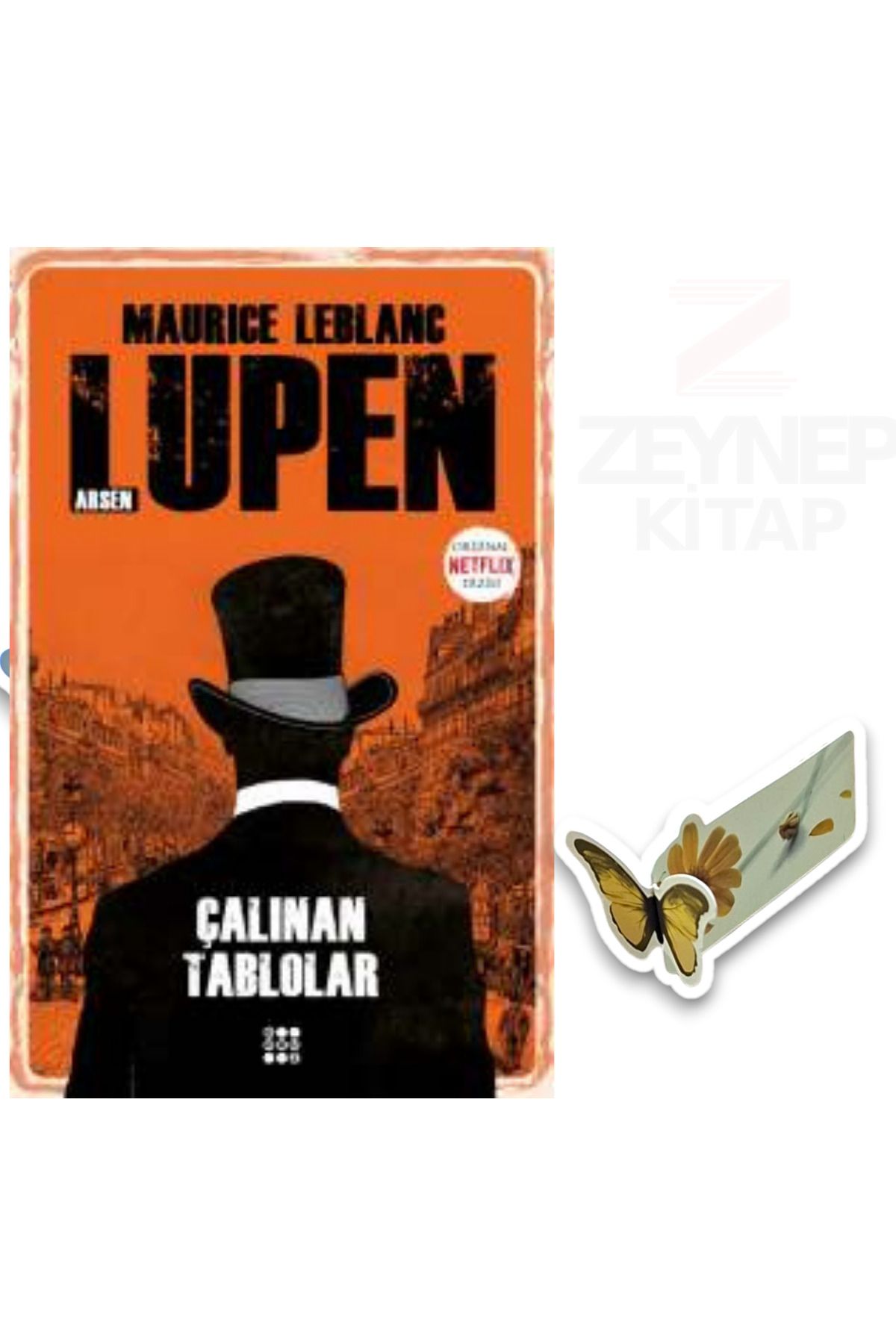 Dokuz Yayınları Arsen Lüpen Çalınan Tablolar (Özel Tasarım Hareketli Kelebek Ayraç Hediye)