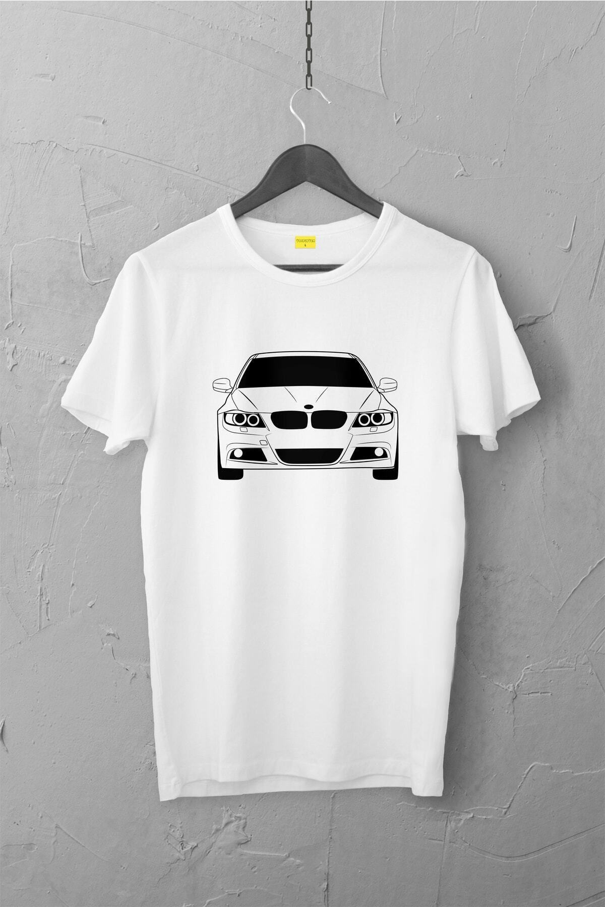 Pisa Art Bmw E90 Tasarımlı Tshirt , Unisex Premium, Çatlama Solma Yapmaz / Otomobil