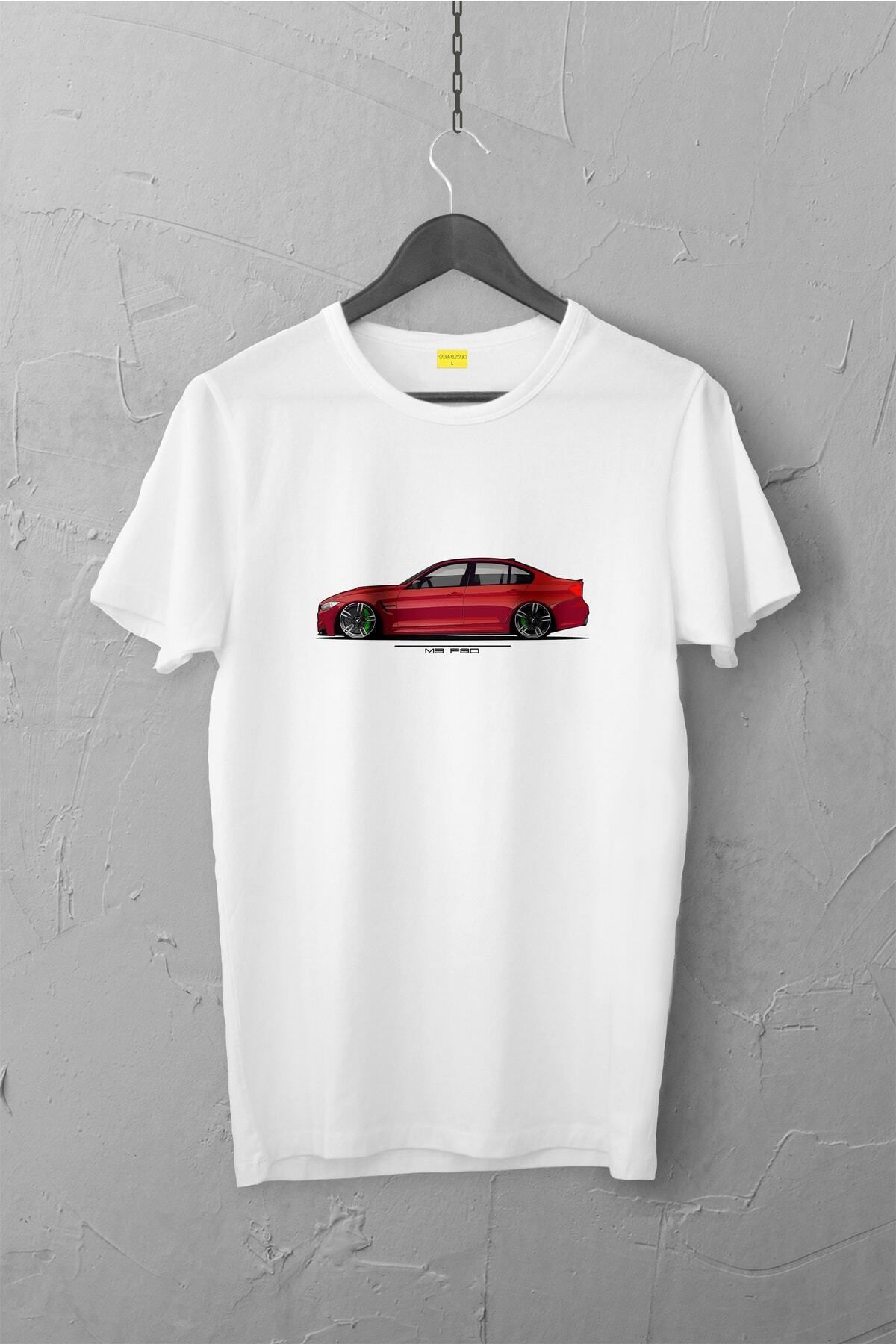 Pisa Art Bmw F30 Tasarımlı Tshirt , Unisex Premium, Çatlama Solma Yapmaz / Otomobil