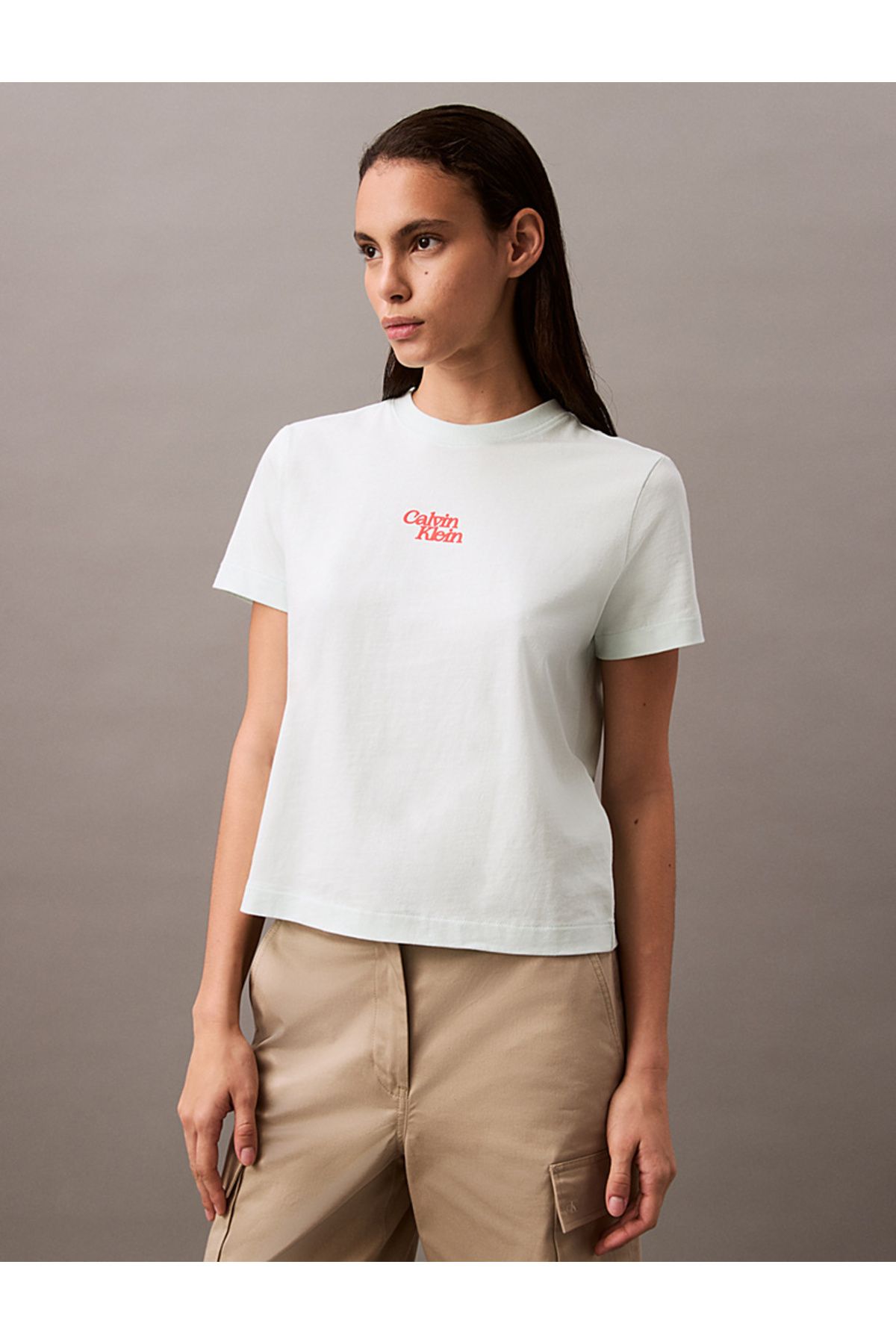 Calvin Klein Flock Logo T-Shirt