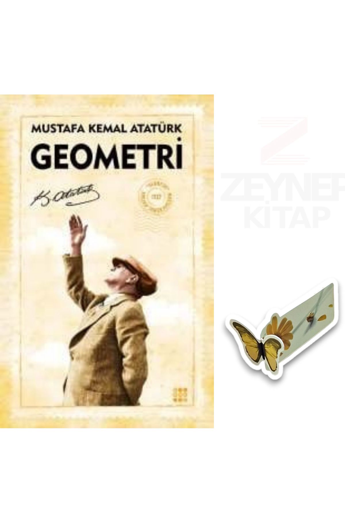 Dokuz Yayınları Geometri - Mustafa Kemal Atatürk (Özel Tasarım Hareketli Kelebek Ayraç Hediye)