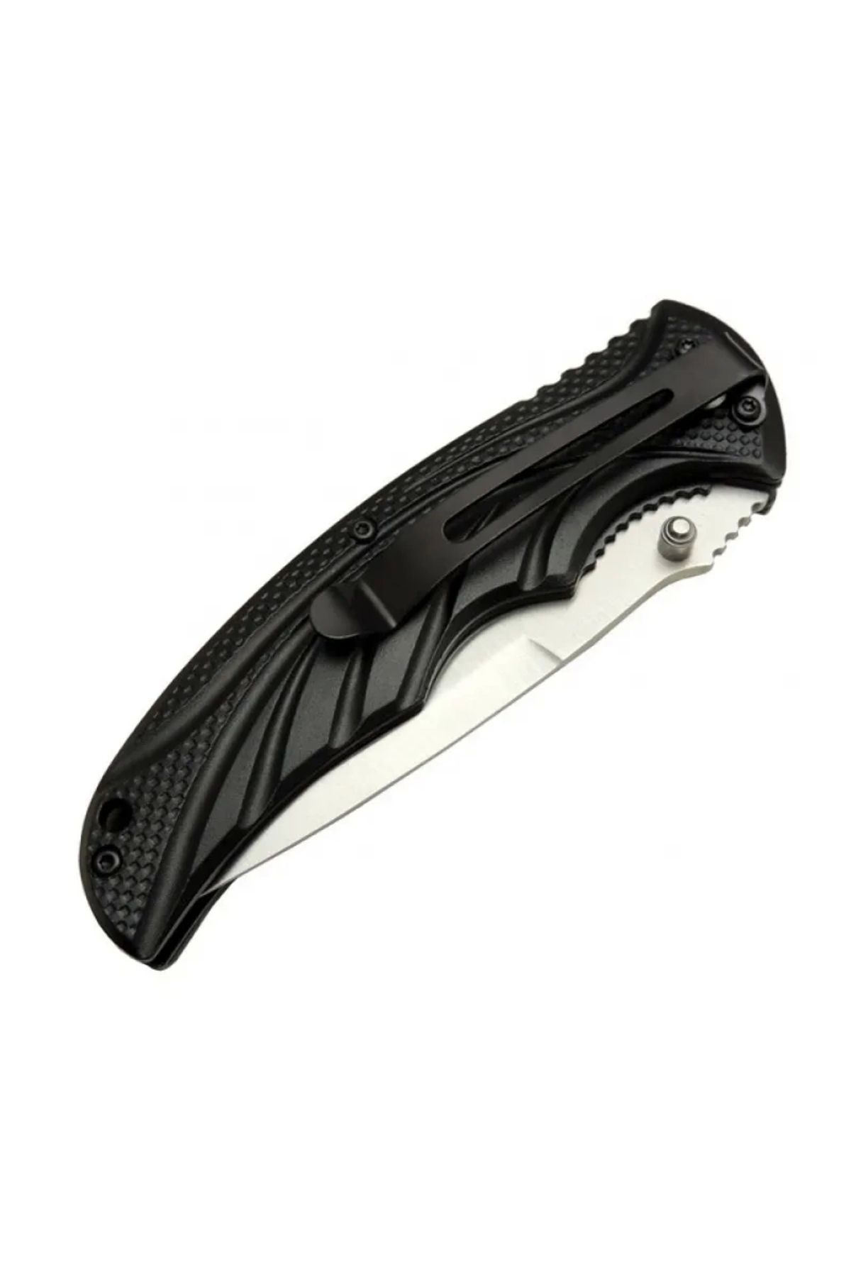 STOREMAX Handsome 453 Yeşil Kamp Çakı 21,5cm - Yarı Otomatik, Kemerlikli