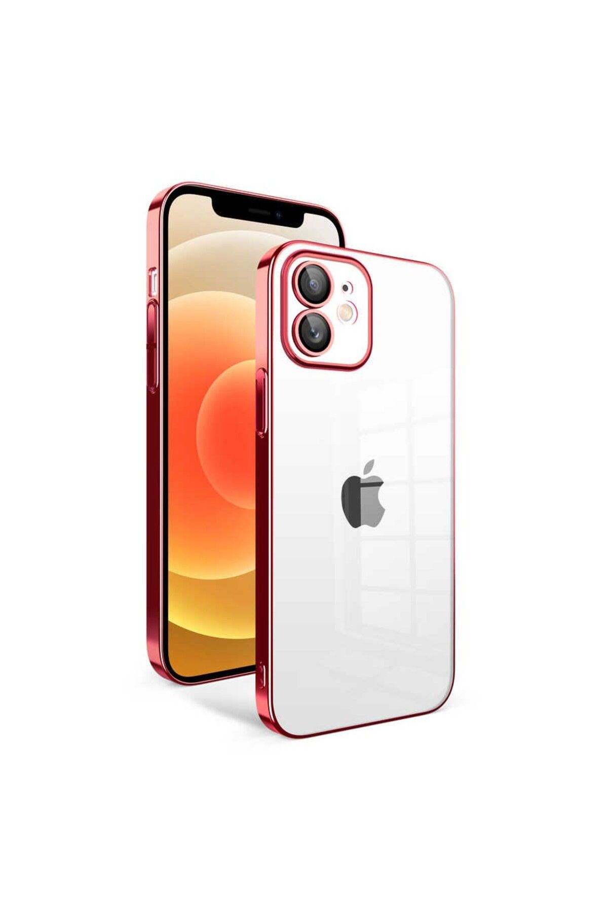 Cepustik Telefon Aksesuarları iPhone 12 Kılıf Garaj Kenarları Renkli Kamera Korumalı Kılıf