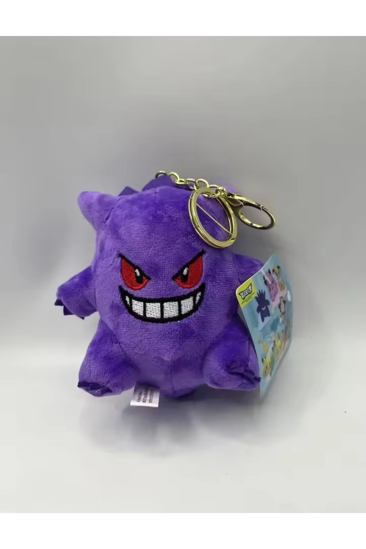 NB market Gengar peluş oyuncak anahtarlık 10cm boyunda Pokemon anahtarlık çanta süsü