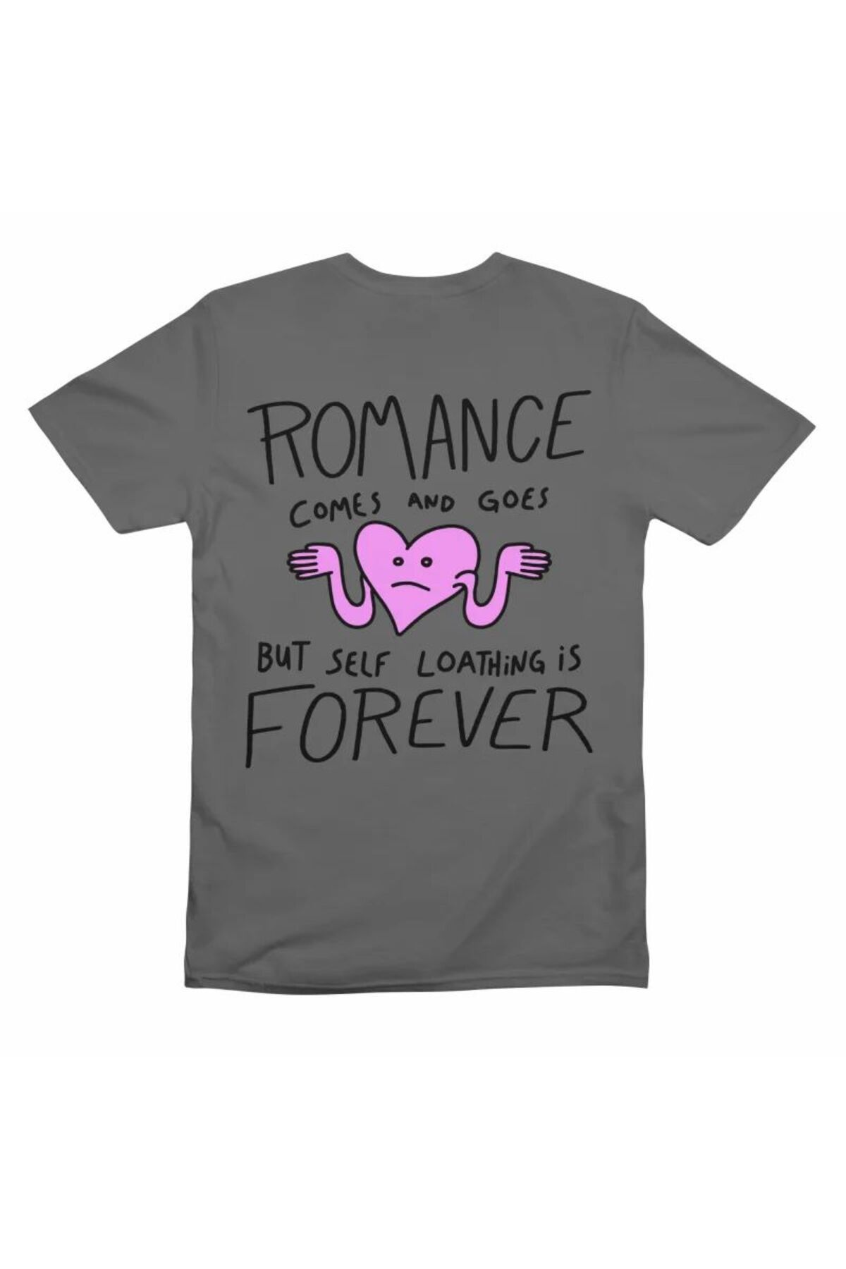 ship master Romantik Gider Gelir Ama Kendinden Nefret Sonsuz Yazılı Unisex Tişört