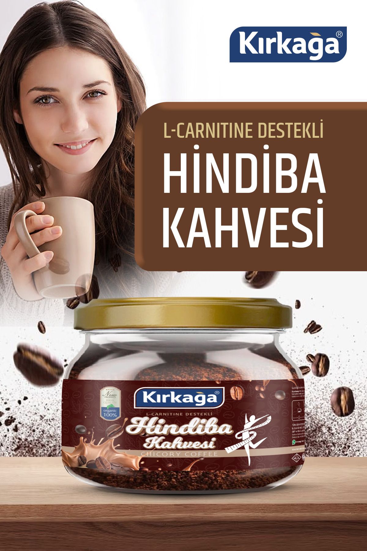 Hindiba Kahvesi Detox Karışımı L-Carnitinli, Tip1 & Tip3 Kollajen İçerikli - 150 gr