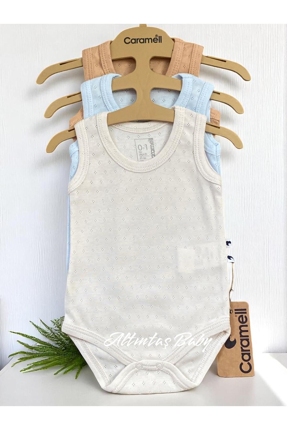 ALTINTAŞ BABY Yumuşak ve Nefes Alabilen %100 Pamuk 3'lü Body Set Erkek Bebek
