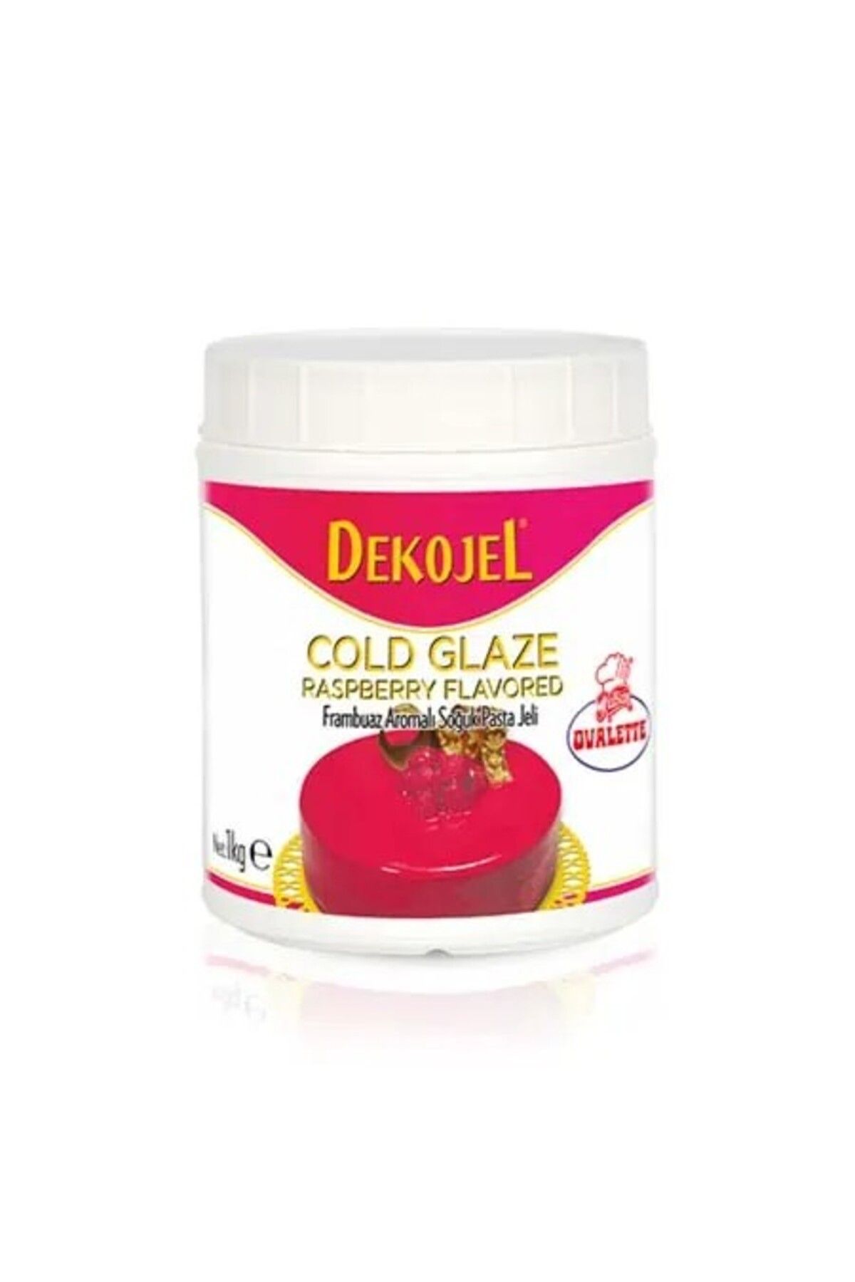 Katsan Ovalette Ovalette Soğuk Pasta Jeli (Jöle) Frambuaz 1 Kg