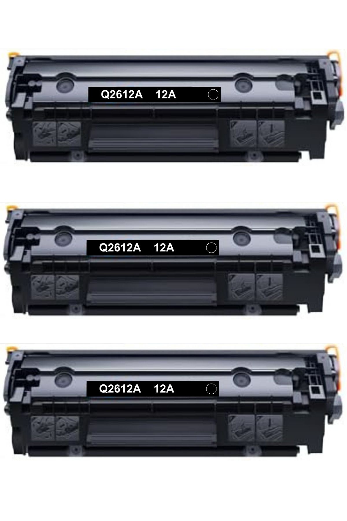 TecHarbor 3 Adet HP Q2612A - 12A HP LaserJet Pro 1012 / 1020 / 1022 / 3052 / 1018 1015 Yazıcılara Uyumlu