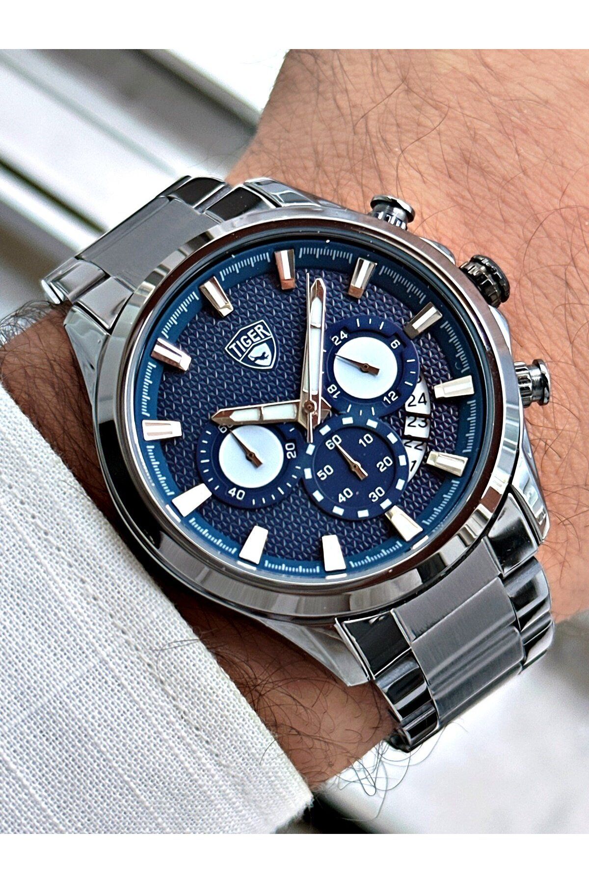 Tiger TI-618F TIGER ÇELİK ERKEK SAATİ
