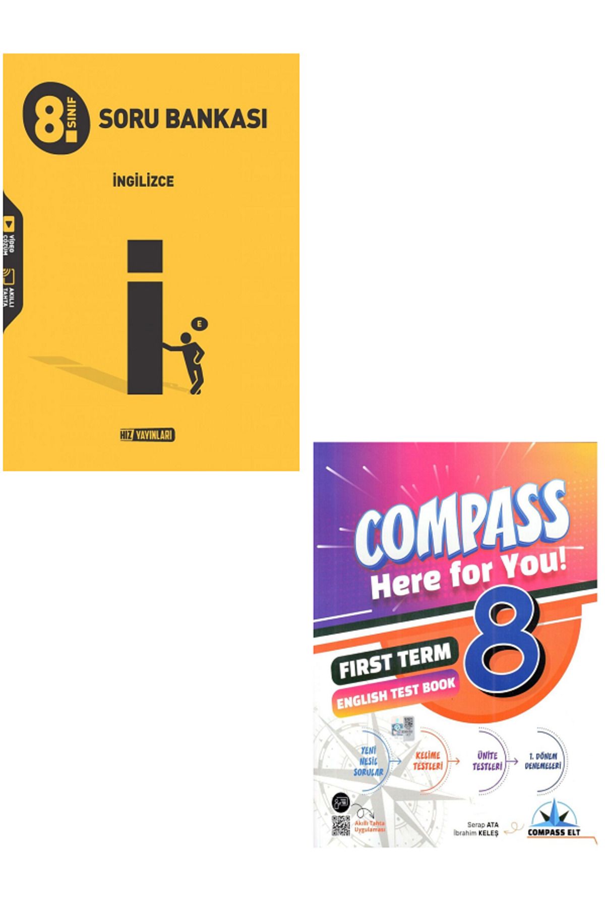 Efsane Yayınları 8.Sınıf Hız İngilizce Soru Bankası / Compass İngilizce Test Book HEDİYE - 2 KİTAP SET