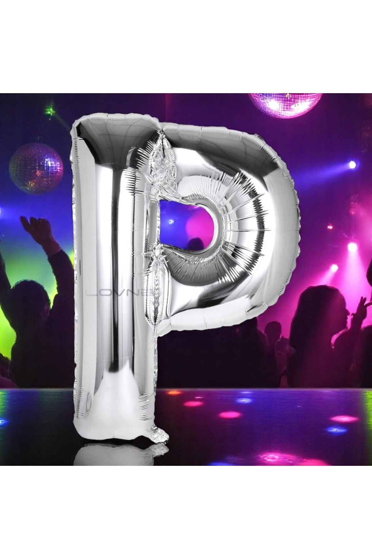 Kuzey YÜKSEK KALİTE 1 METRE GÜMÜŞ P HARF BALON GÜMÜŞ P HARFİ FOLYO BALON HELYUM GAZINA UÇAN BALONA UYGUN