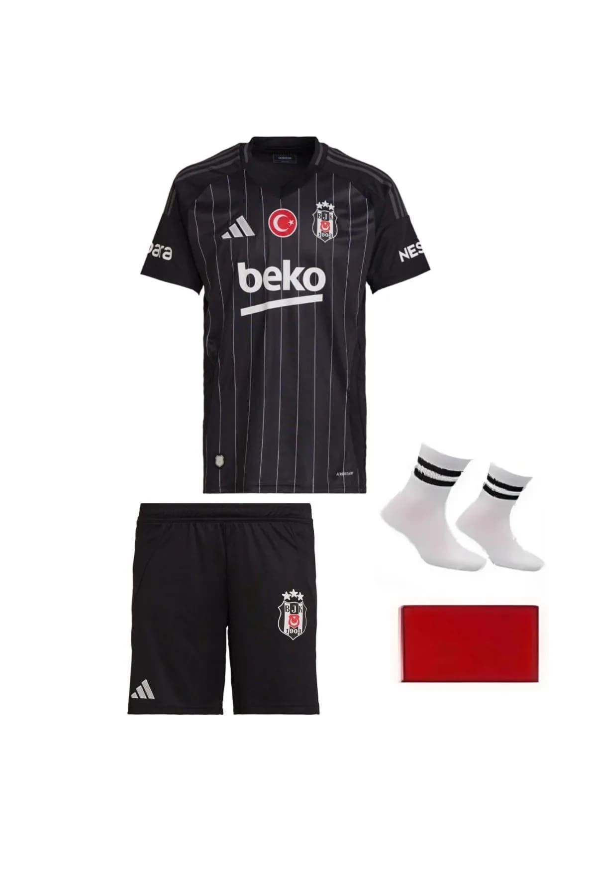 yenteks Beşikktaşş. Siyah Deplasman 24/25 Sezon Çocuk Forması 4 parça