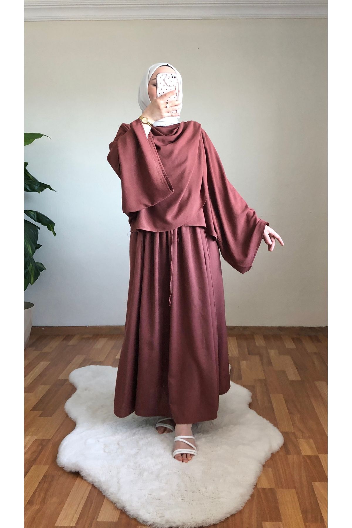 MODA ŞİHAL Pelerin Tasarımlı Etek Takım