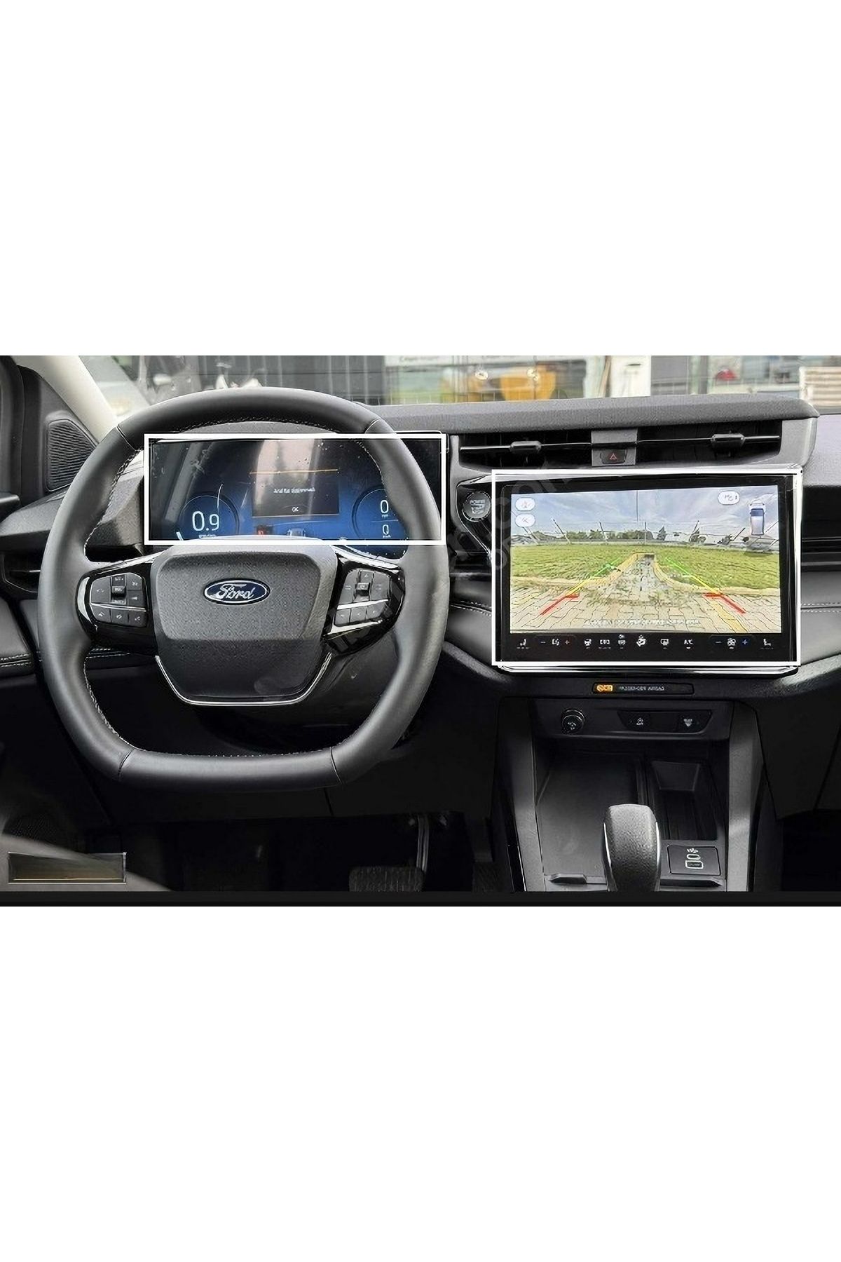 Mobilite Ford Puma 2025 Model Multimedya ve Gösterge Panel Uyumlu 9H Nano Ekran Koruyucu 2li Set
