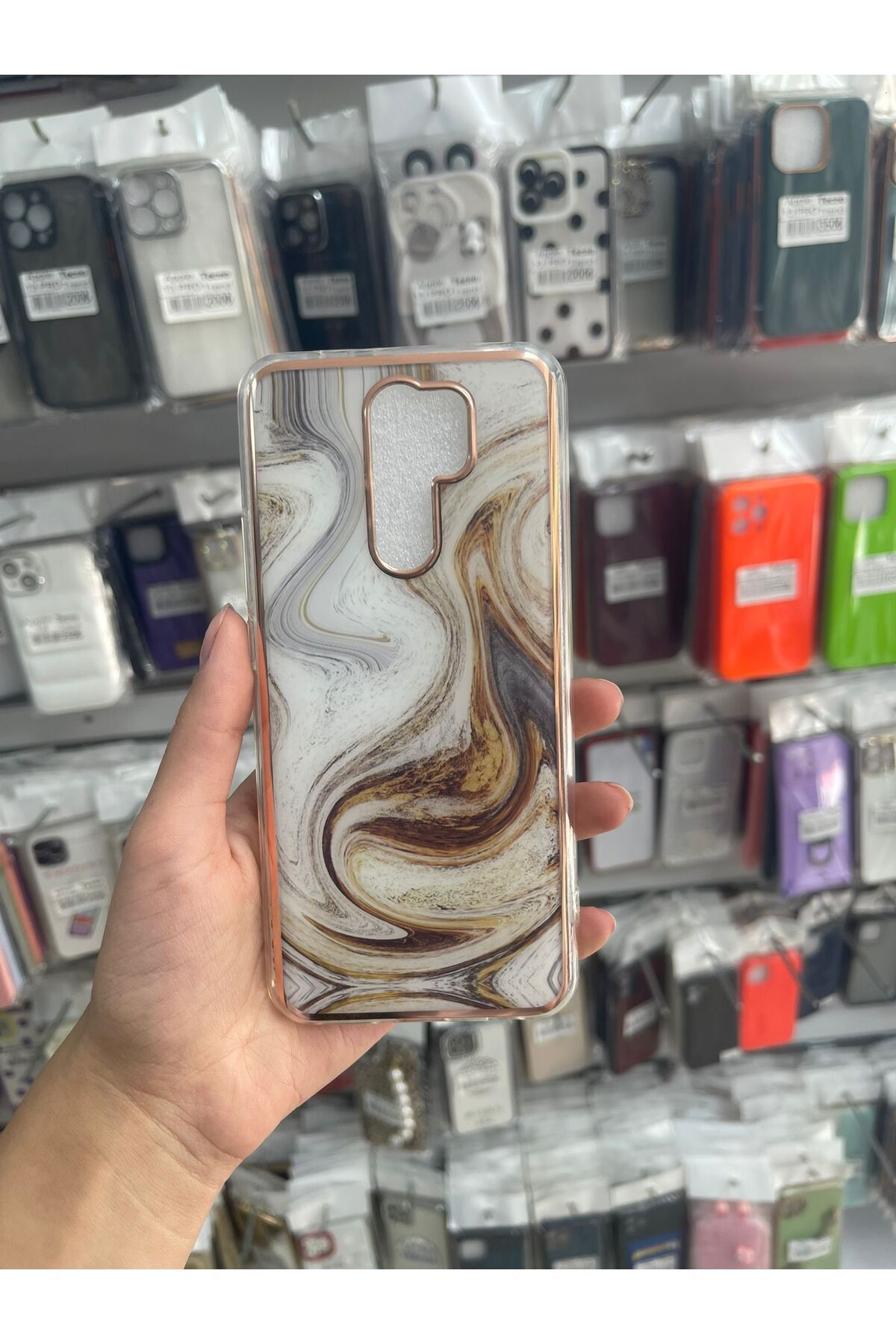 TECNOTREND xiaomi redmi 9 uyumlu mermer görünümlü kılıf