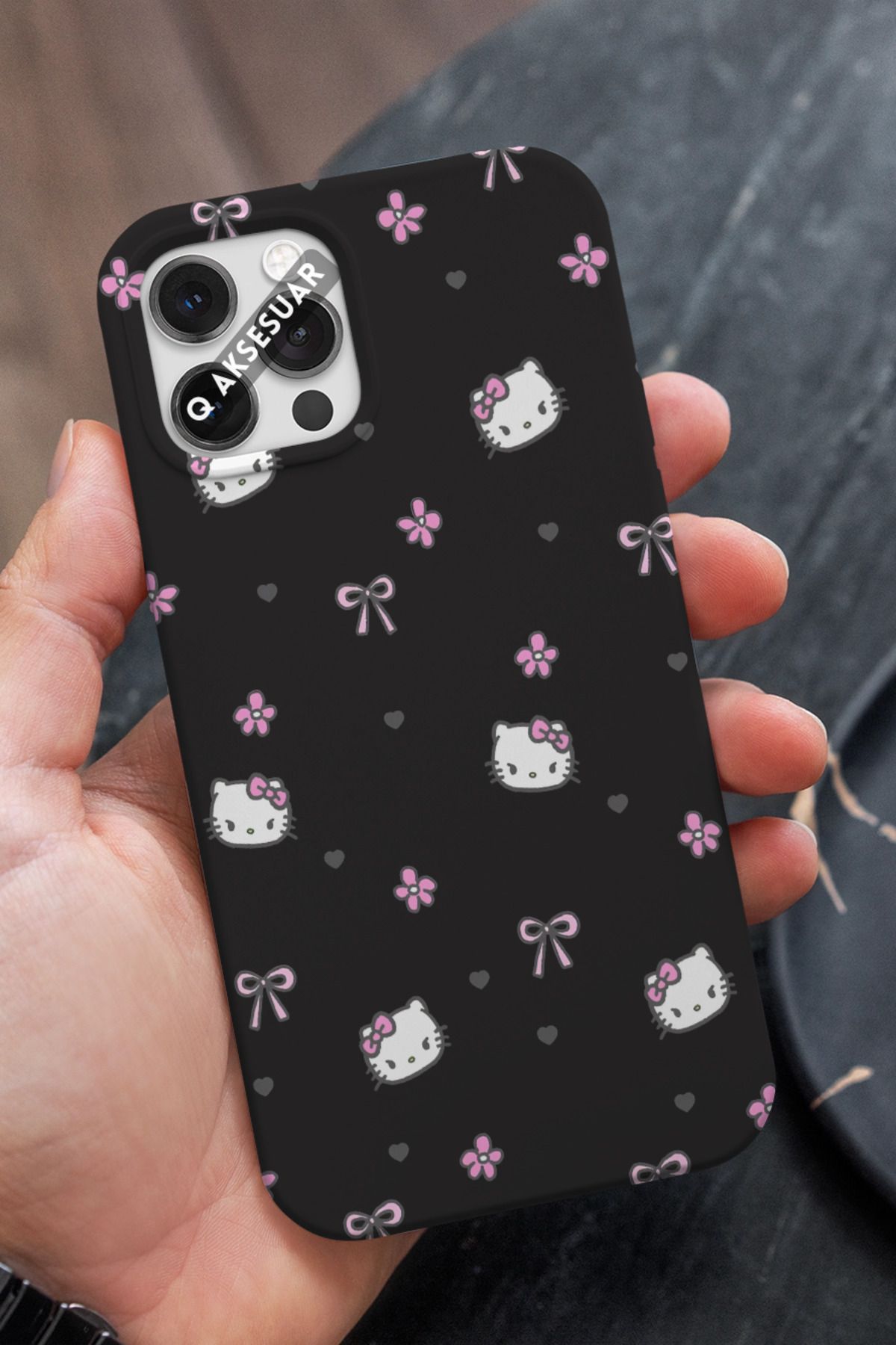 Q Aksesuar Xiaomi Redmi Note 14 5G Uyumlu Hello Kitty Tasarımlı Premium Telefon Kılıfı