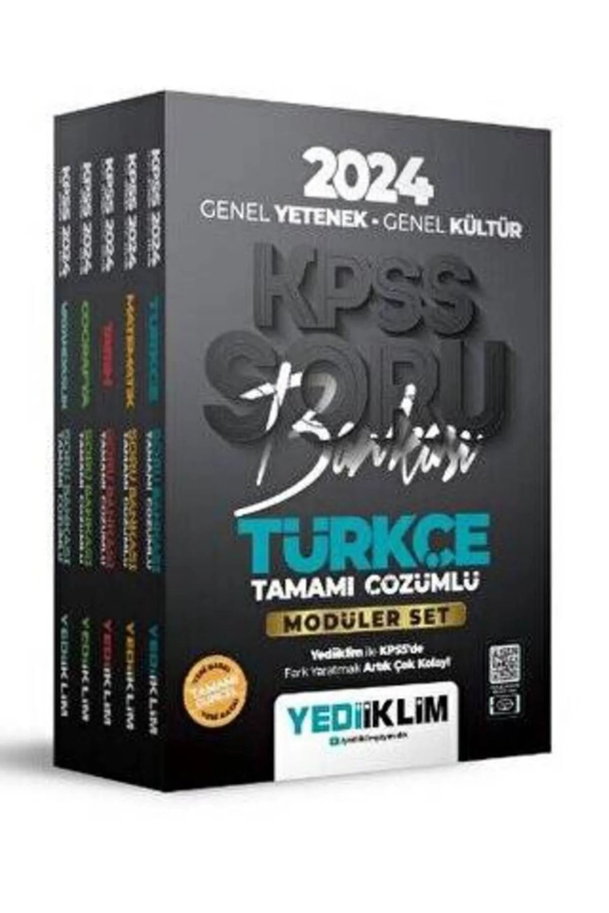 Yediiklim Yayınları KPSS 2024 GENEL YETENEK GENEL KÜLTÜR MODÜLER SORU BANKASI SETİ 5 Lİ