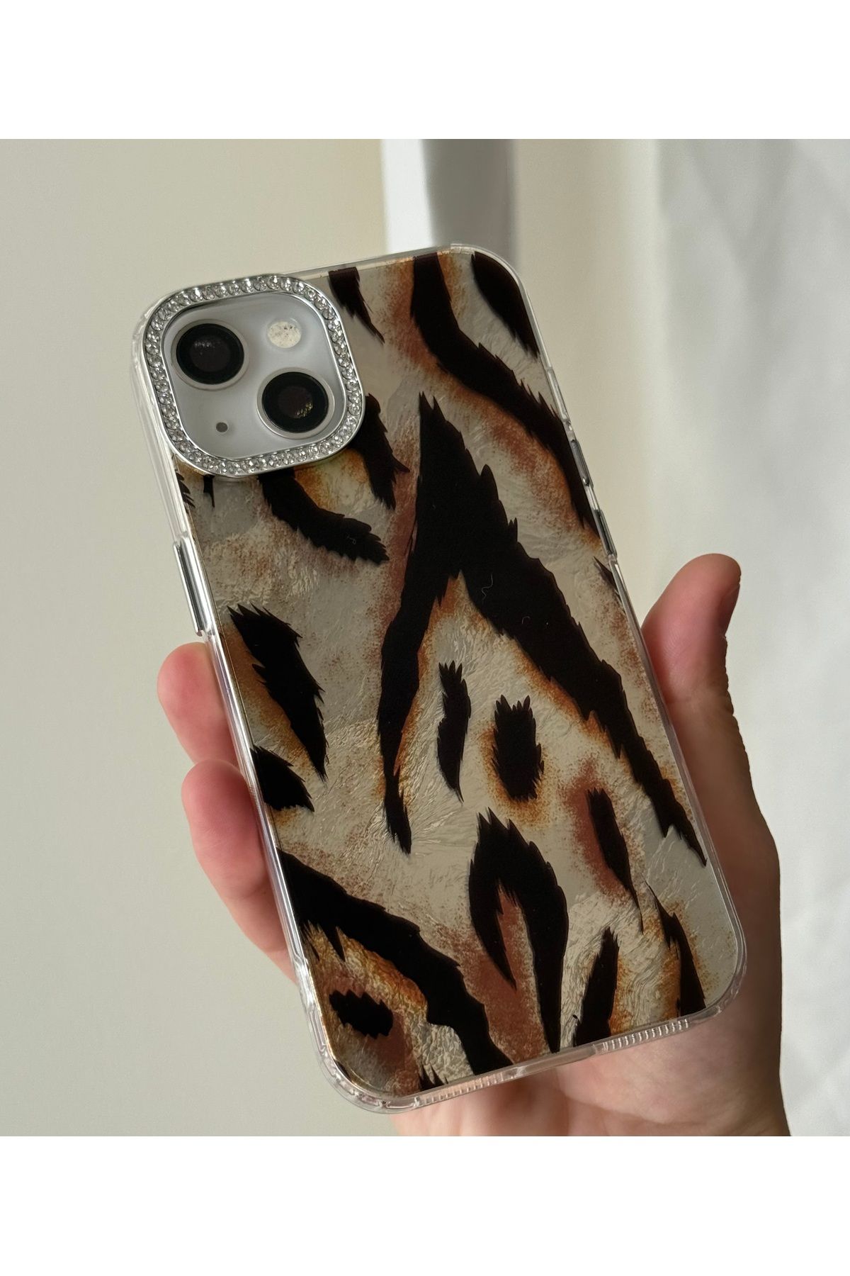 FİŞNEİLETİŞİM İPHONE 14 PLUS/15 PLUS UYUMLU ZEBRA DESENLİ KILIF