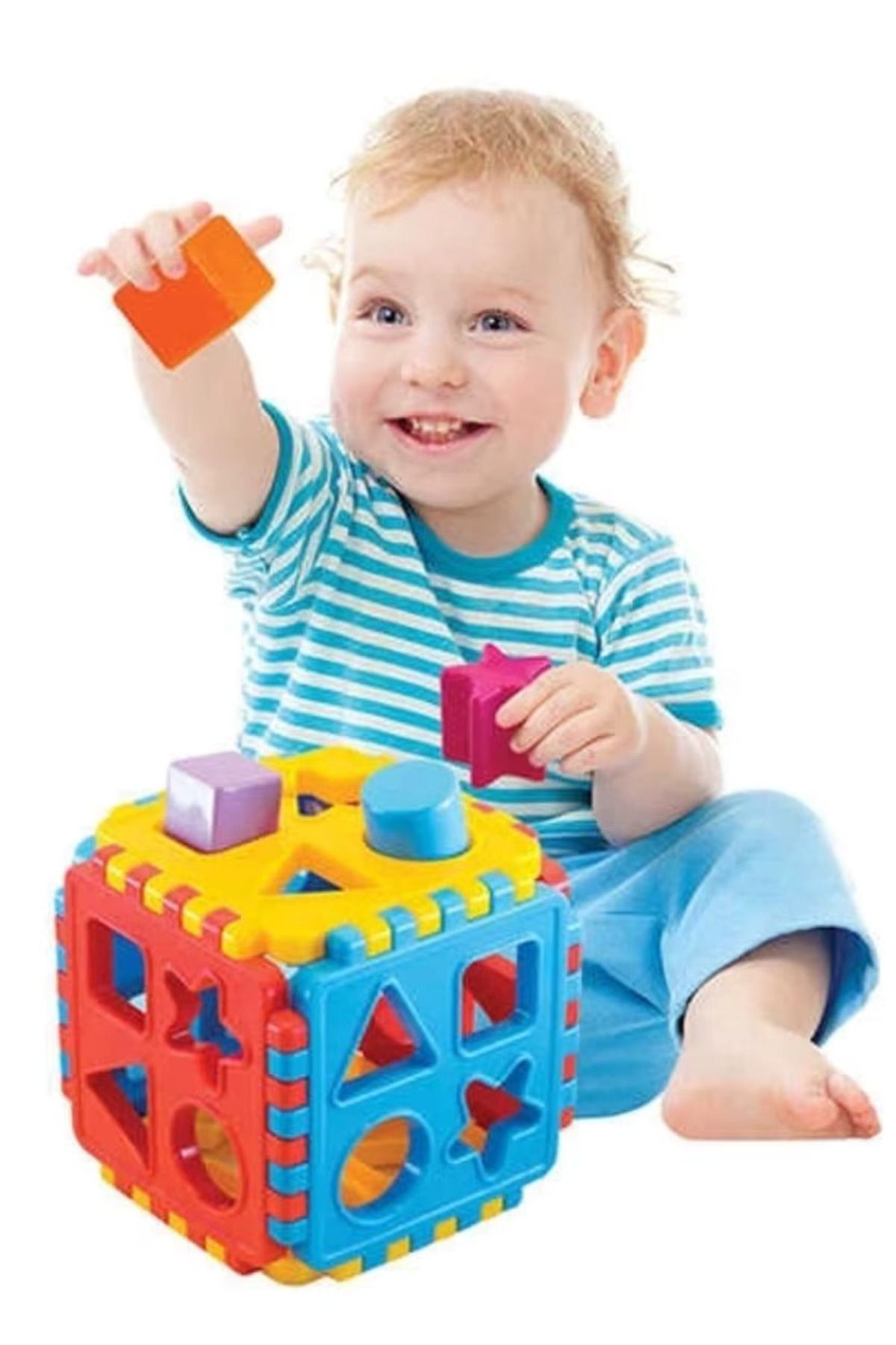 Ka-Toys Bultak Şekil Eşleştirme Oyuncağı – Bebekler İçin Eğitici Gelişim Oyuncağı – Renkli Bloklu Kutulu