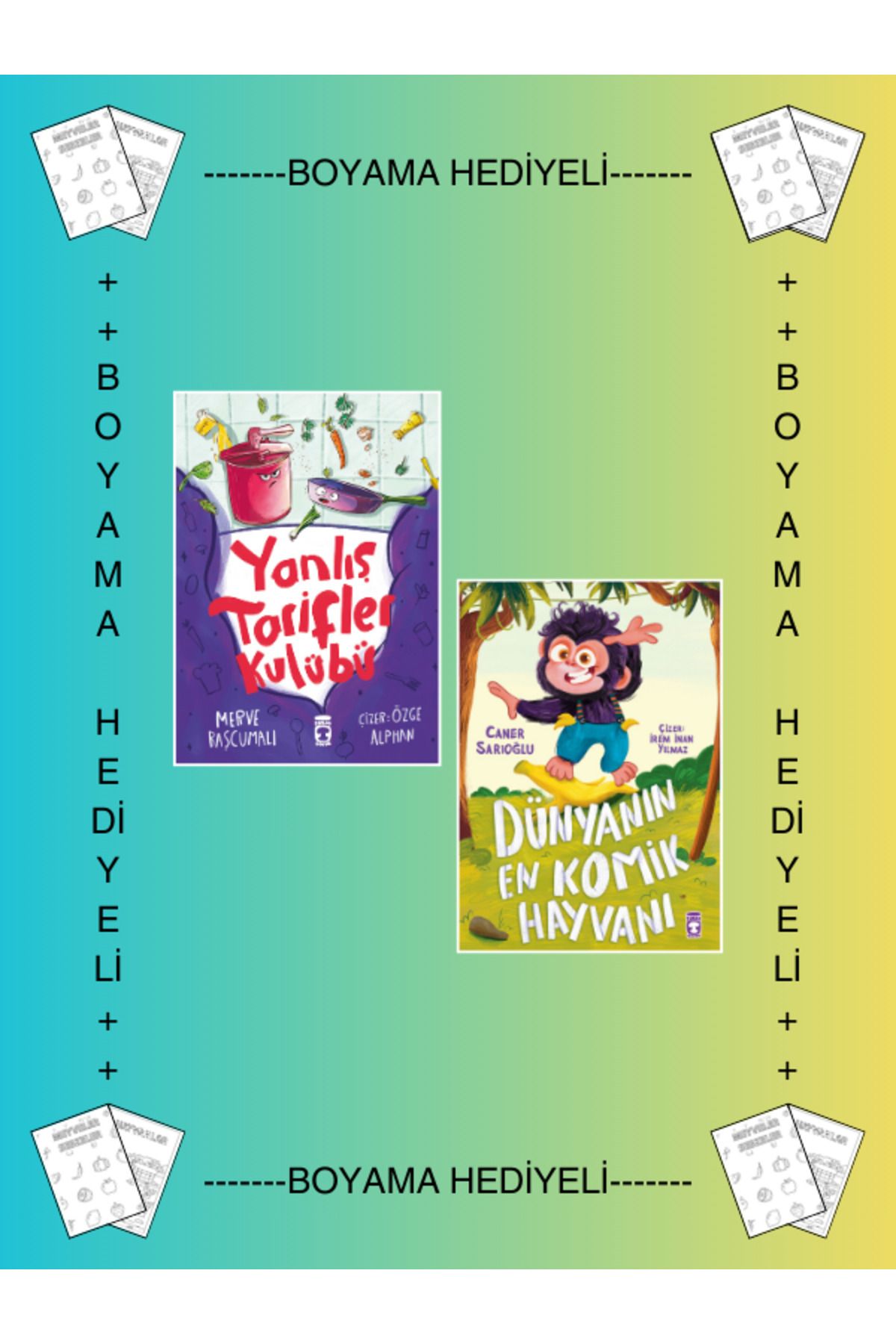 Timaş Çocuk Boyamalı - Yanlış Tarifler Kulübü - Dünyanın En Komik Hayvanı