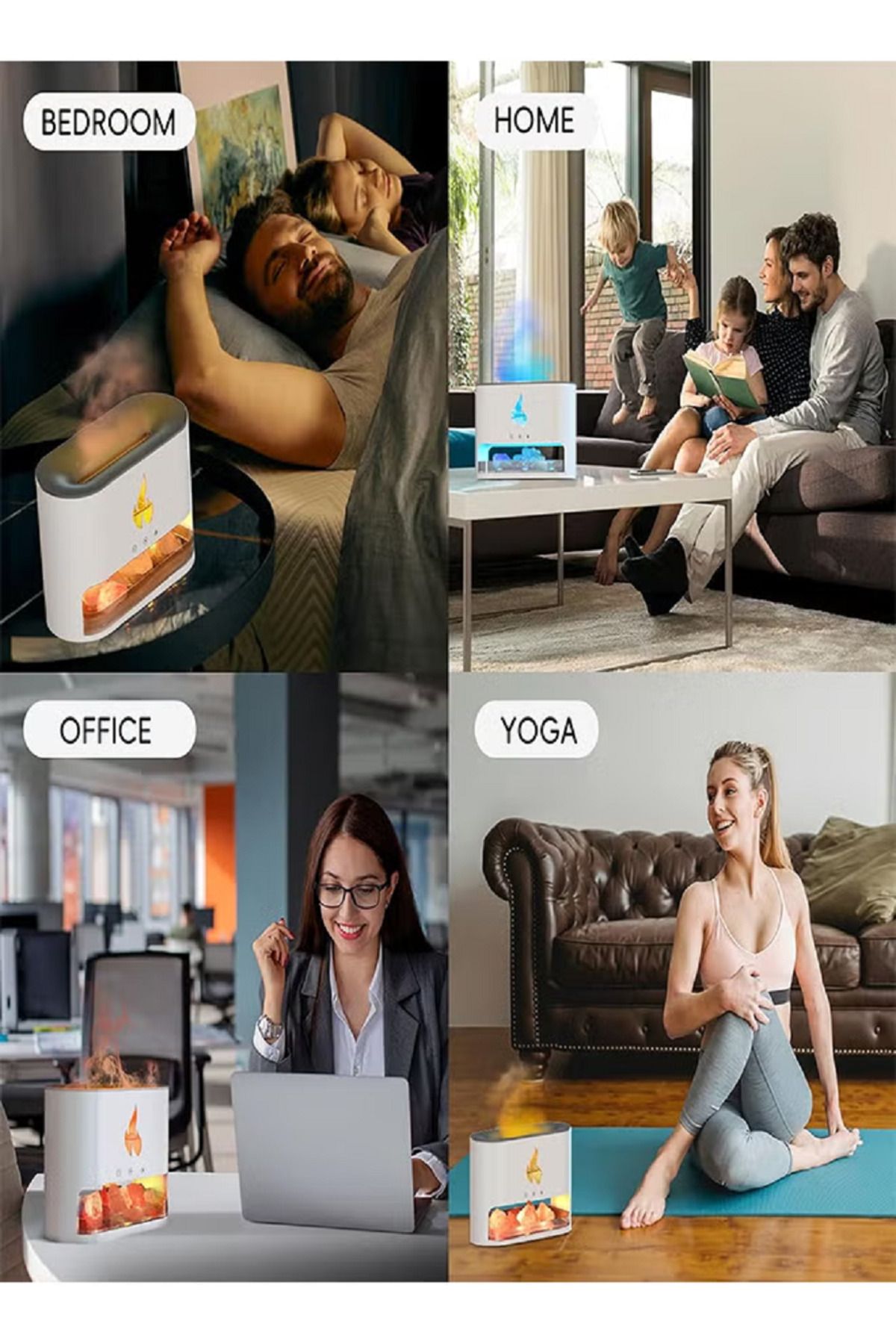Denx-A diffuser and humidifier with LED lighting that simulates candlelight dx2510 7