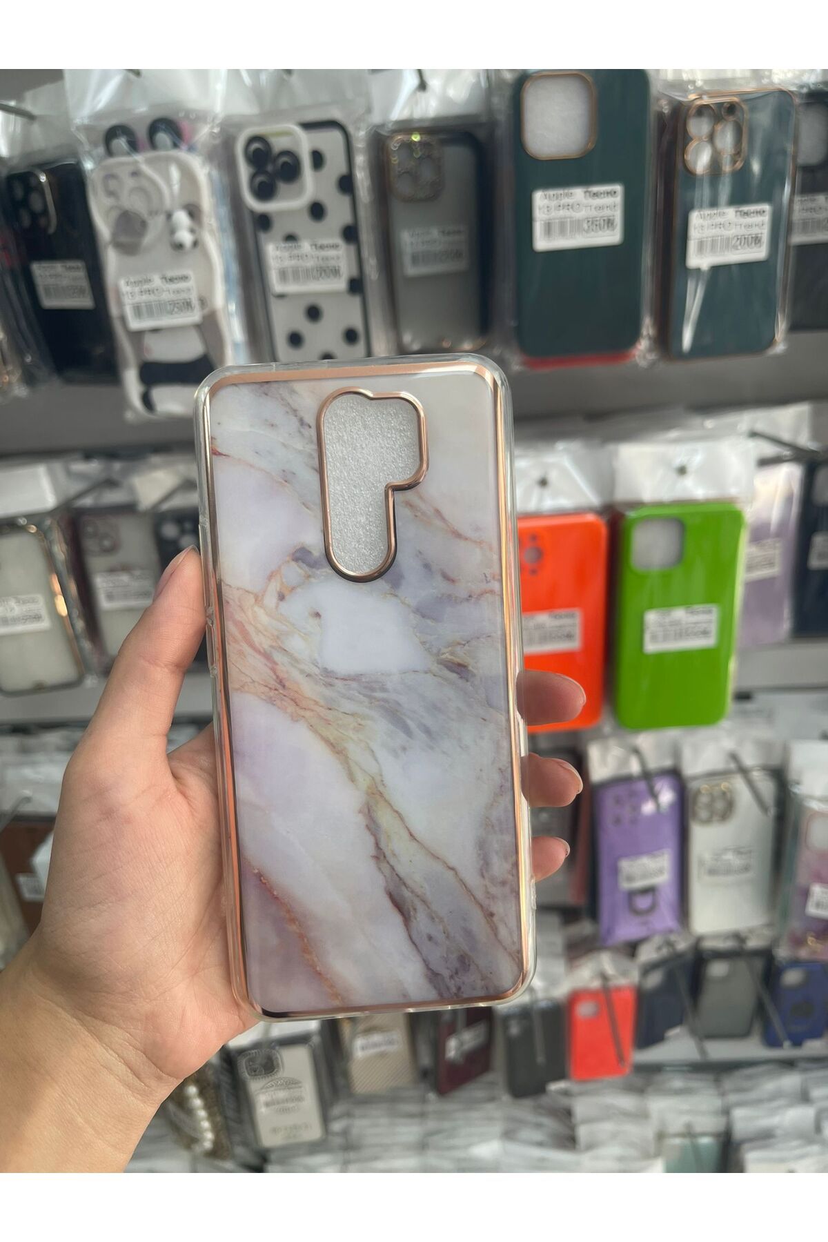 TECNOTREND xiaomi redmi 9 uyumlu mermer görünümlü kılıf