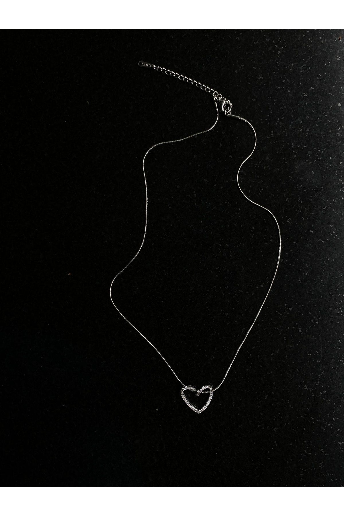 Gök Accessories Kalp Figürlü Çelik Kolye