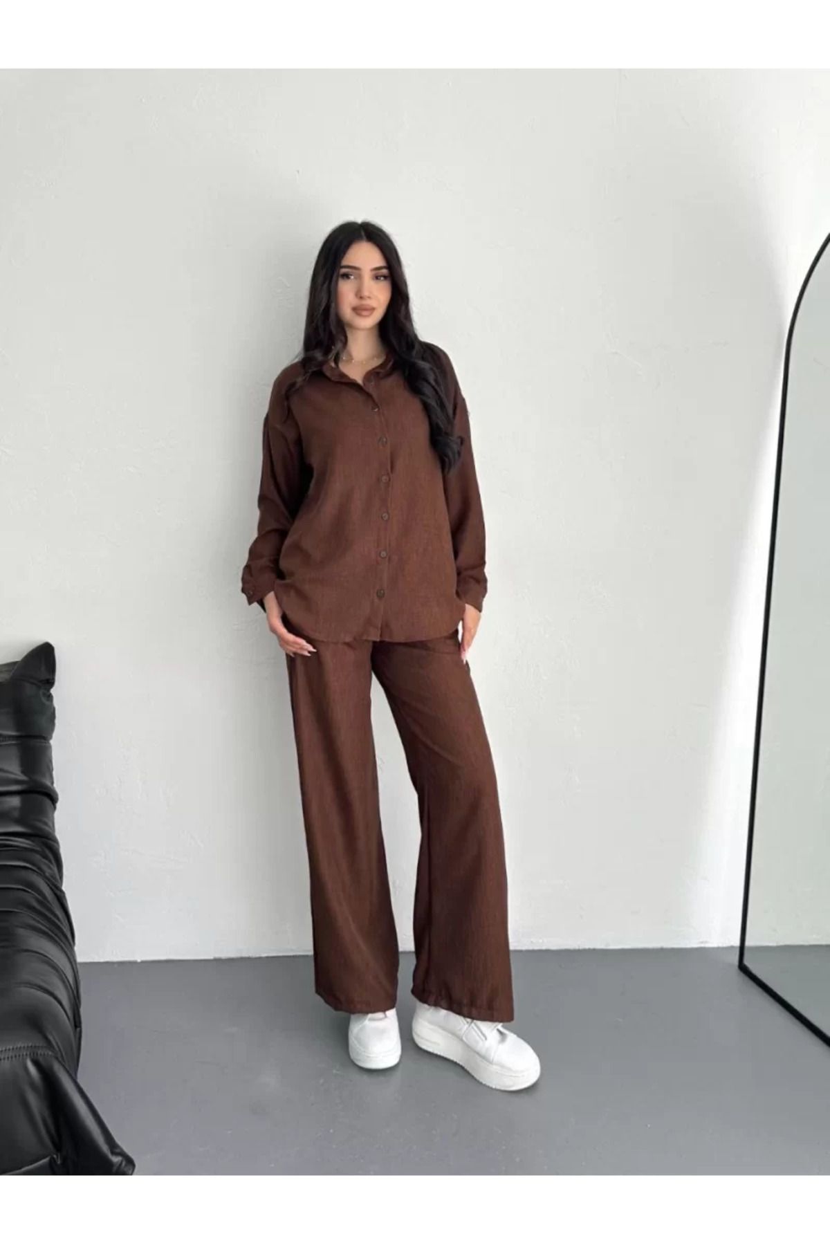 BBbutik '' Şık - Trend '' Gömlek Pantolon ikili Takım