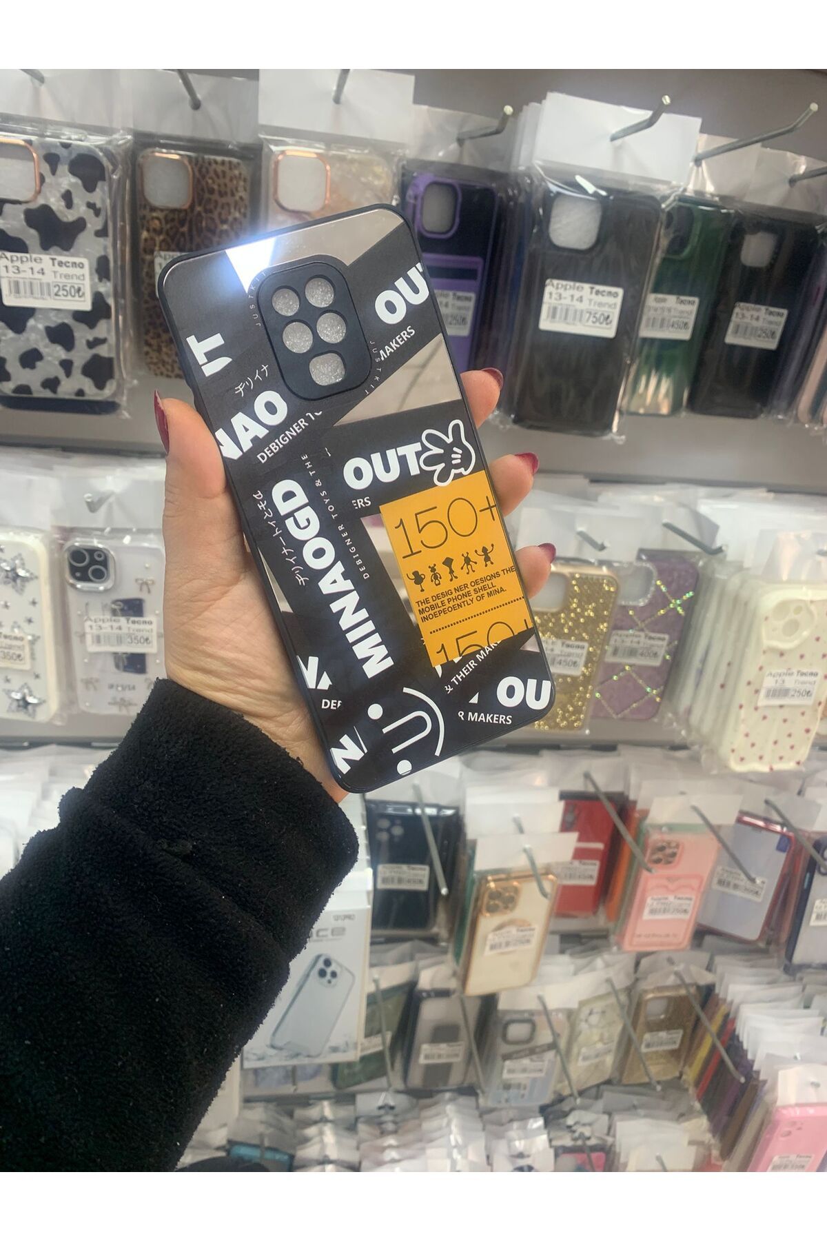 TECNOTREND Redmi Note 9 Pro/Note 9s Uyumlu DESENLİ AYNALI SİLİKON KILIF