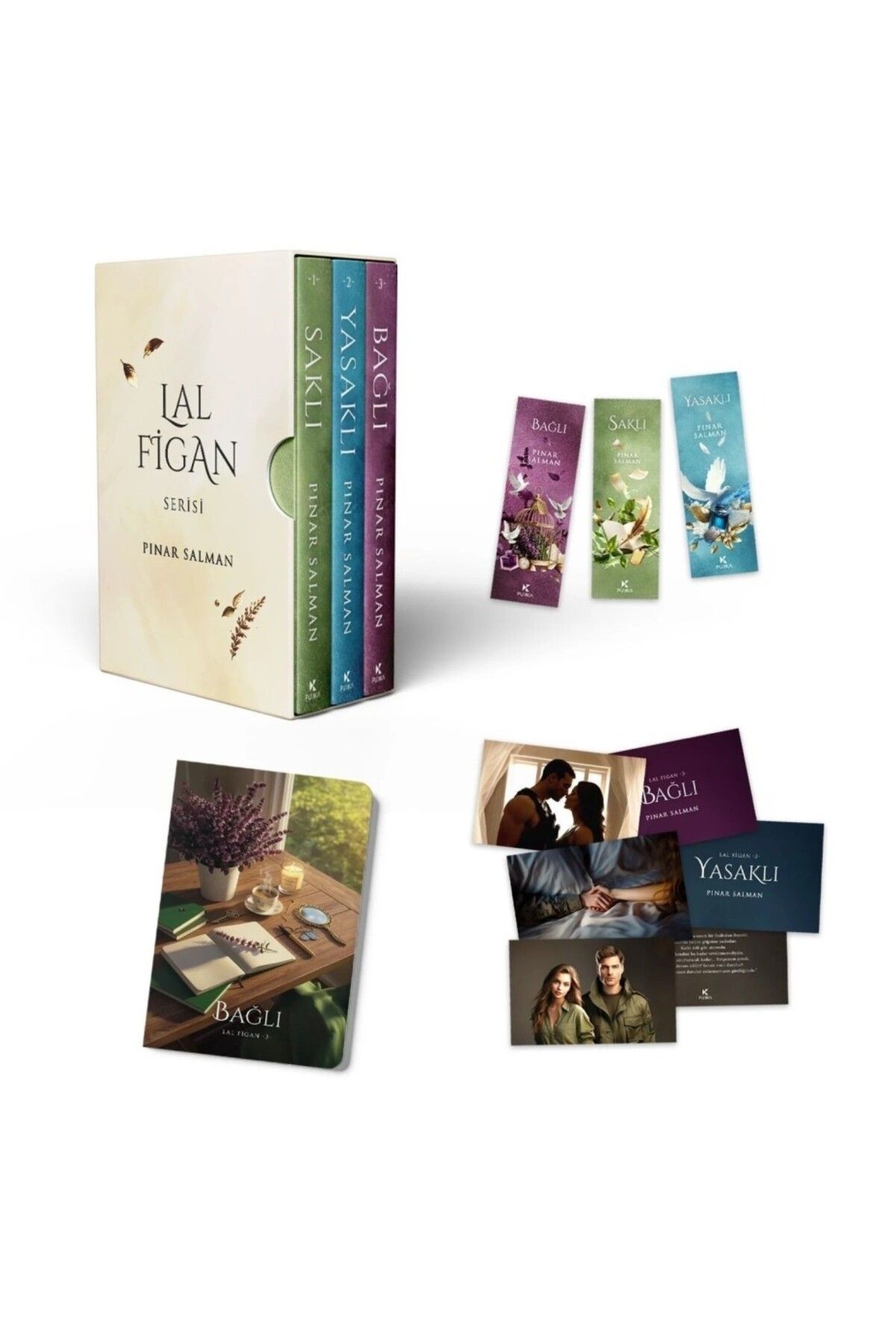 Pukka yayınları Pınar Salman Lal Figan Seti 3 Kitap Ciltli (Bağlı + Saklı + Yasaklı)